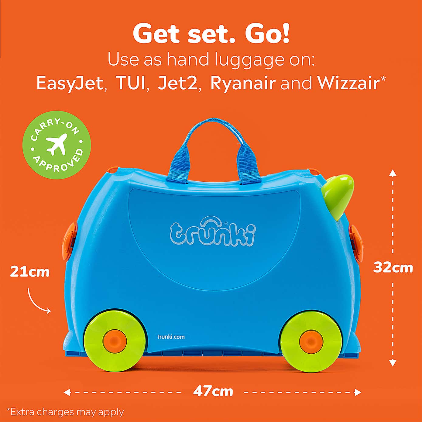 Trunki Terrance Ride On Suitcase