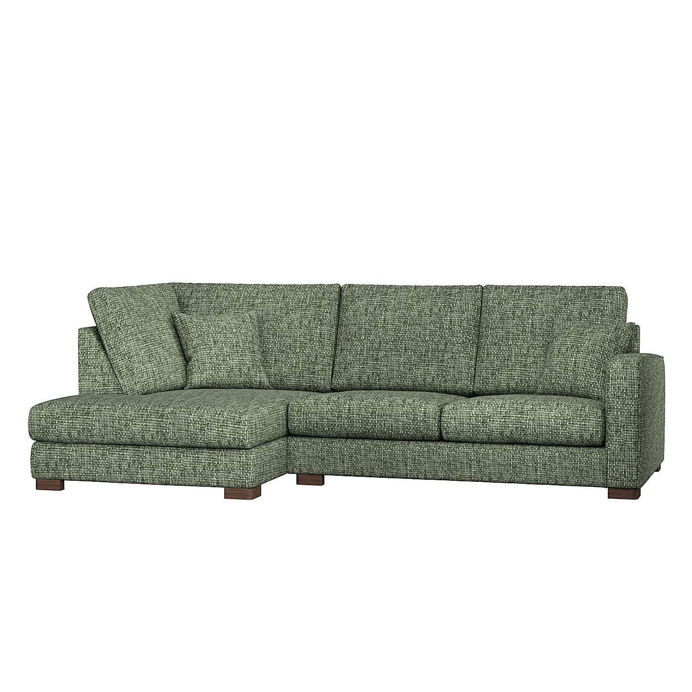 Carson Chunky Chenille Right Hand Corner Sofa