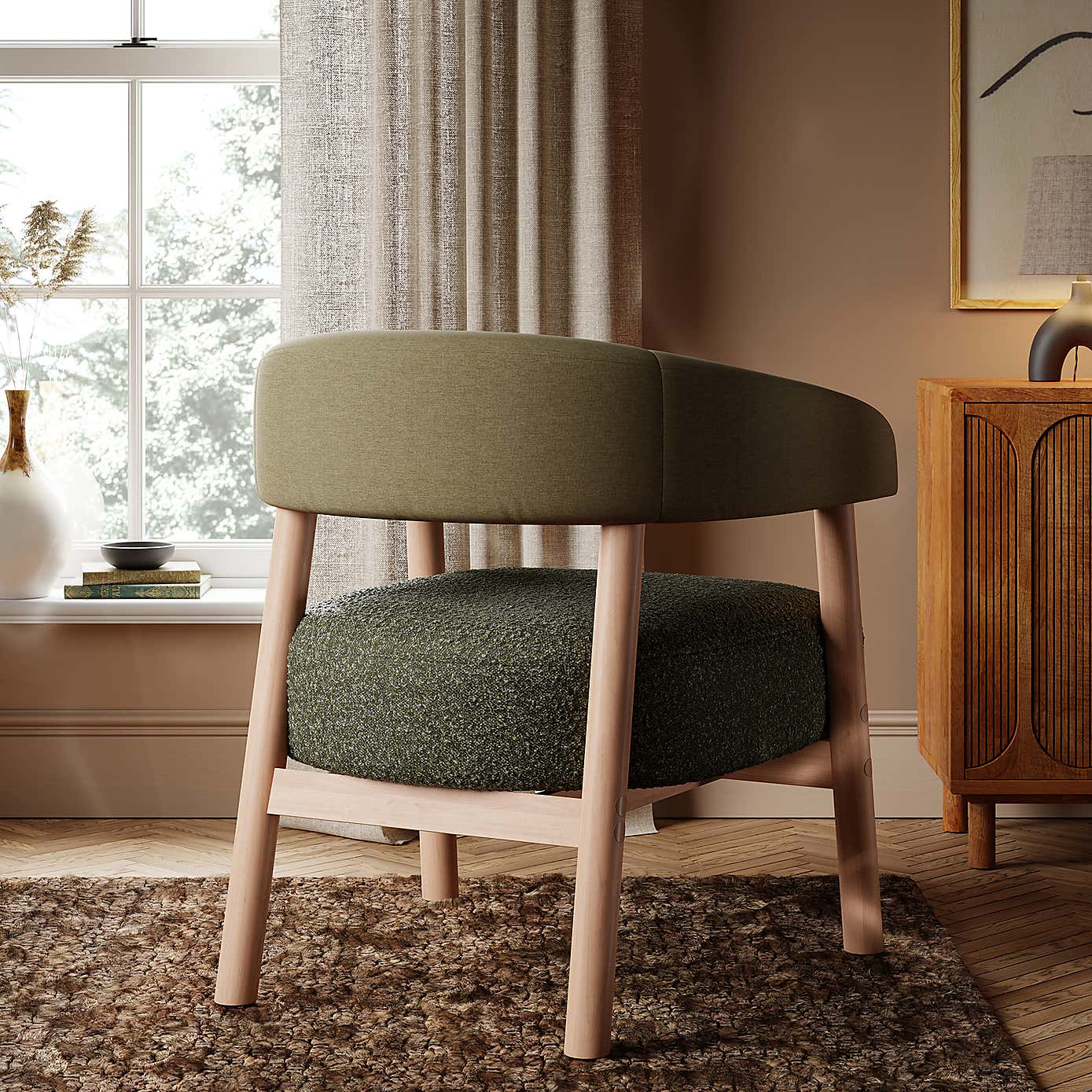 Cleo Chunky Boucle Accent Chair