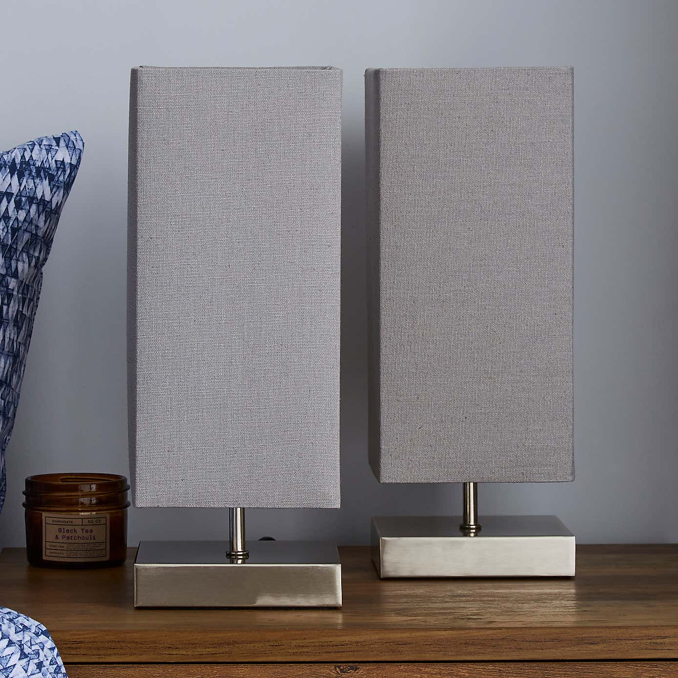 Charlotte Grey Touch Dimmable Table Lamps