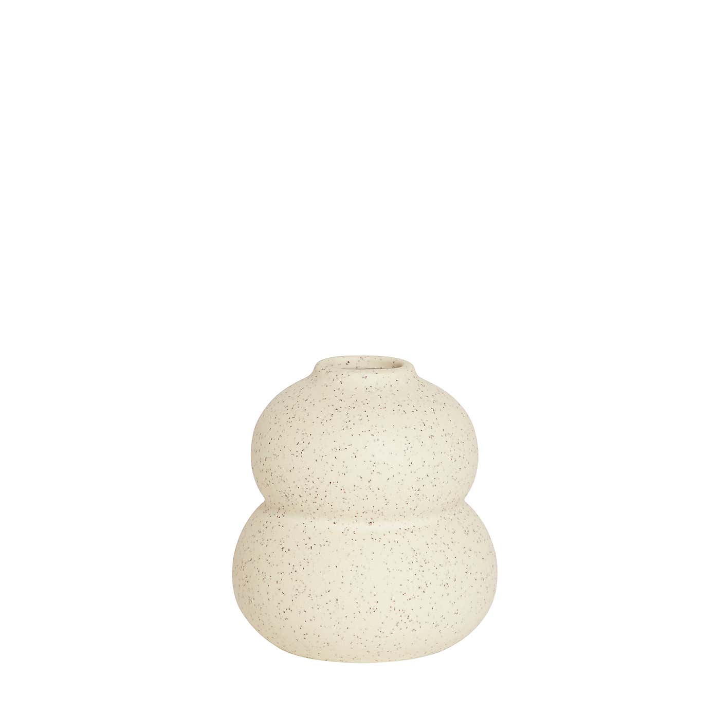 Speckled Bud Vase 11cm White Sand