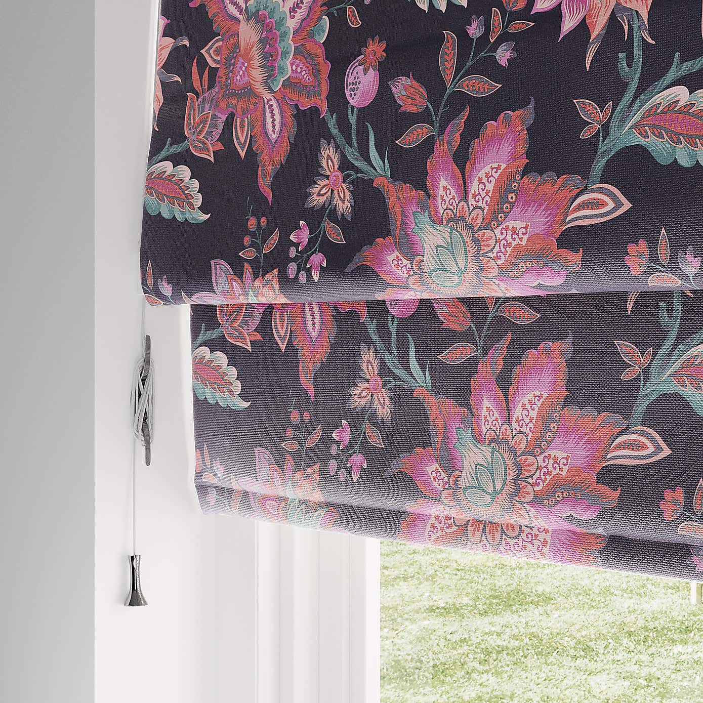 Jacobean Blackout Roman Blind