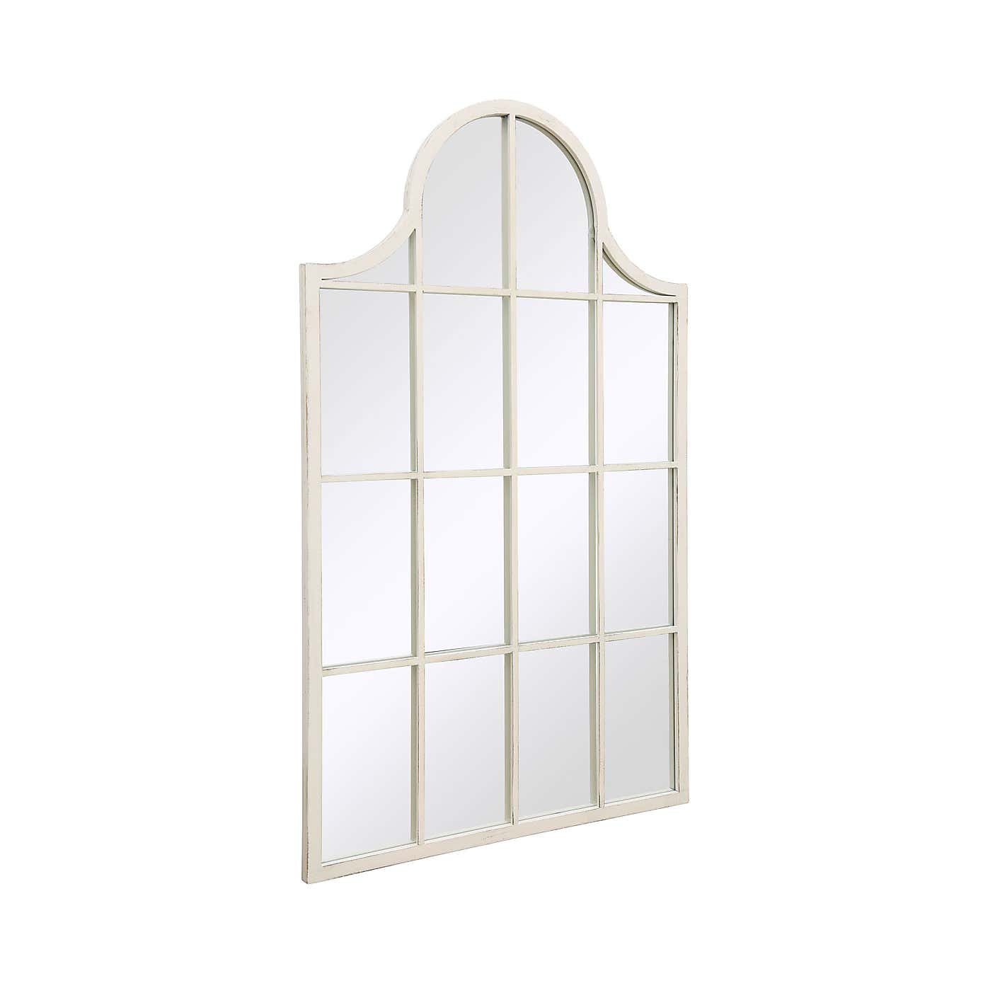 Arcus Window Pane Arched Indoor Outdoor Wall Mirror