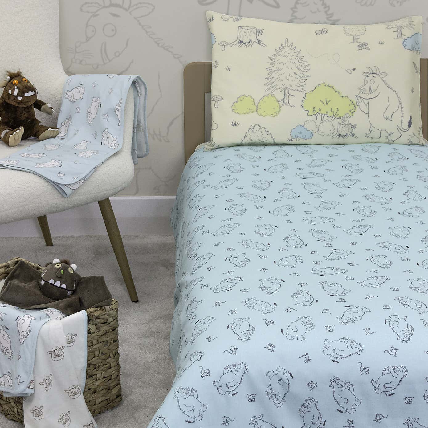 Gruffalo My First 100% Cotton Cotbed Duvet Cover & Pillowcase Set