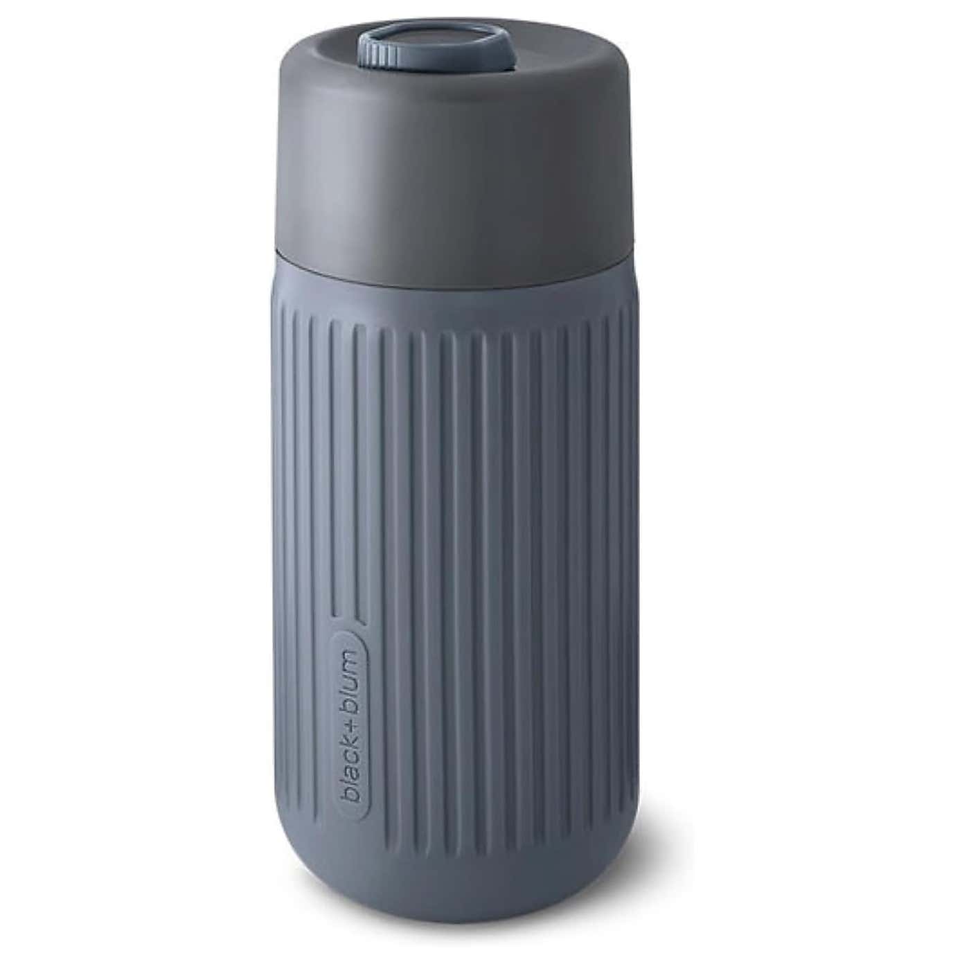 Black and Blum Glass Travel Cup