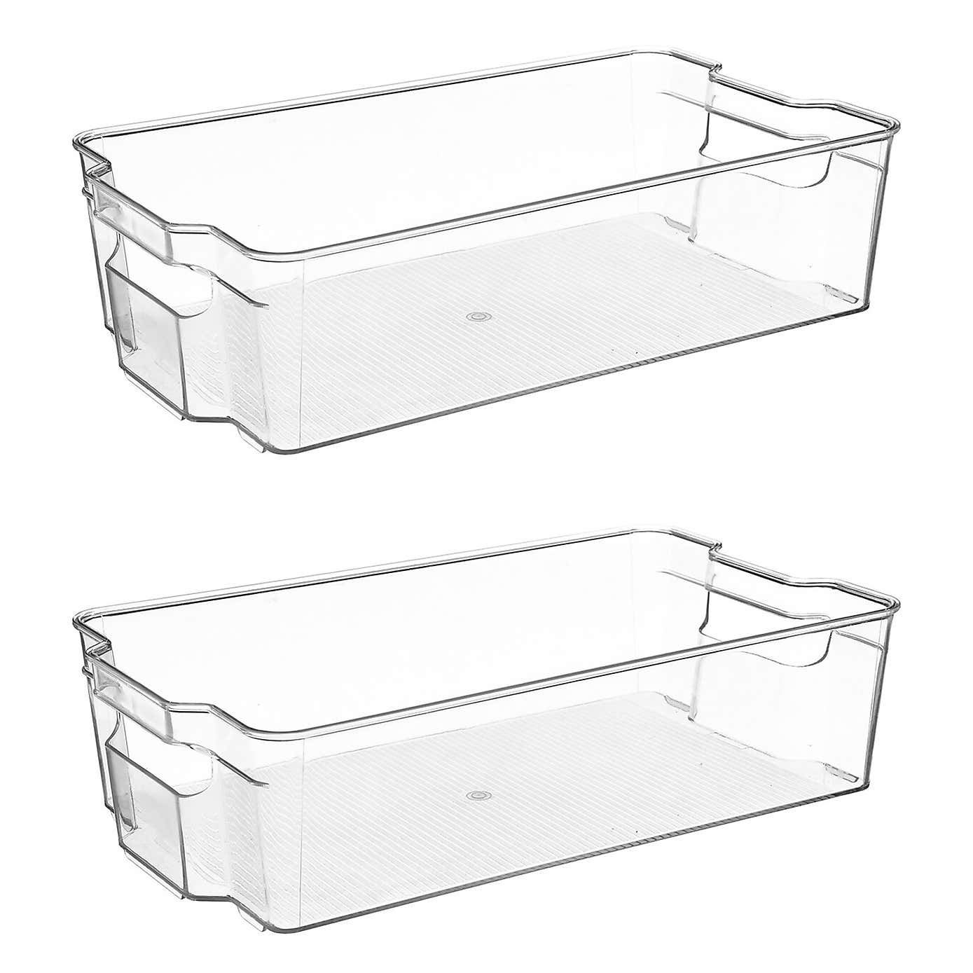 Set of 2 Fridge Storage Boxes