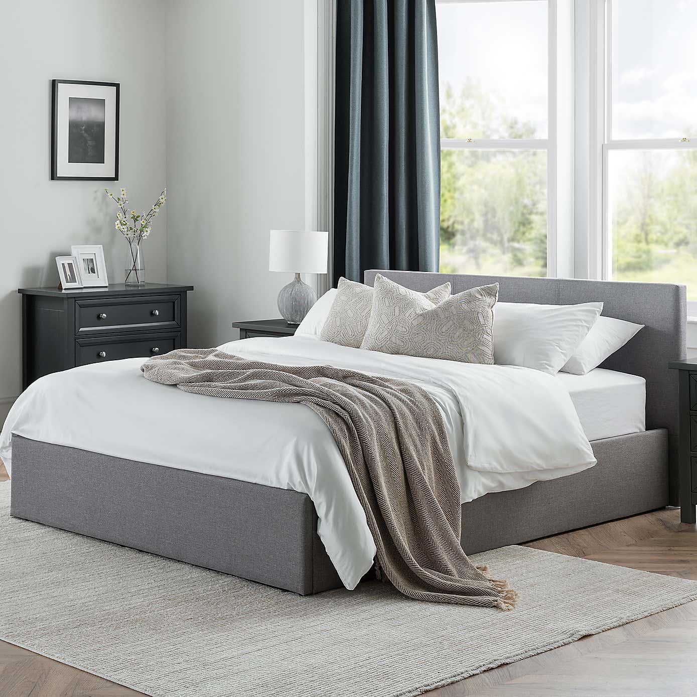 Rialto Fabric Ottoman Bed