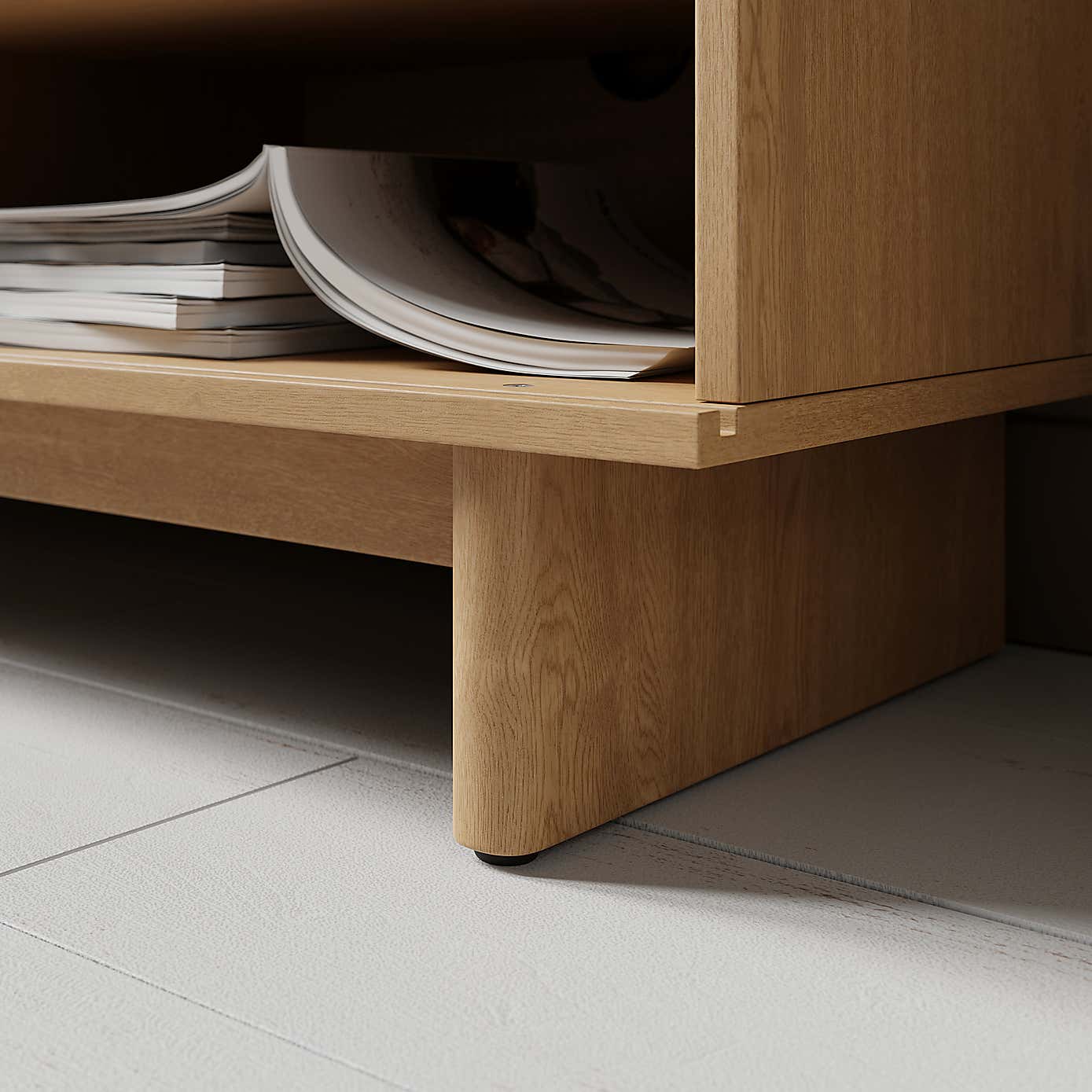 Inga Small TV Unit for TVs up to 44", Oak Effect