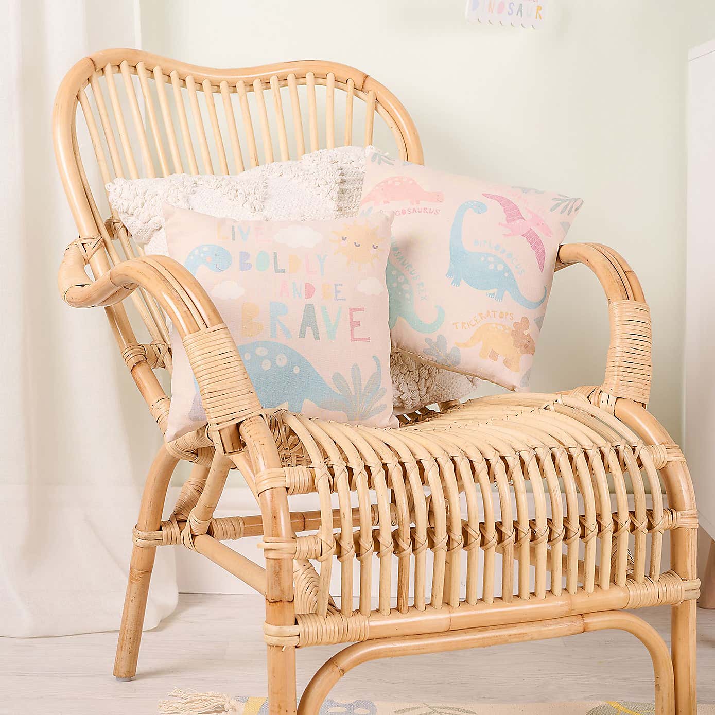 Petit Cheri Dinosaur Names Cushion