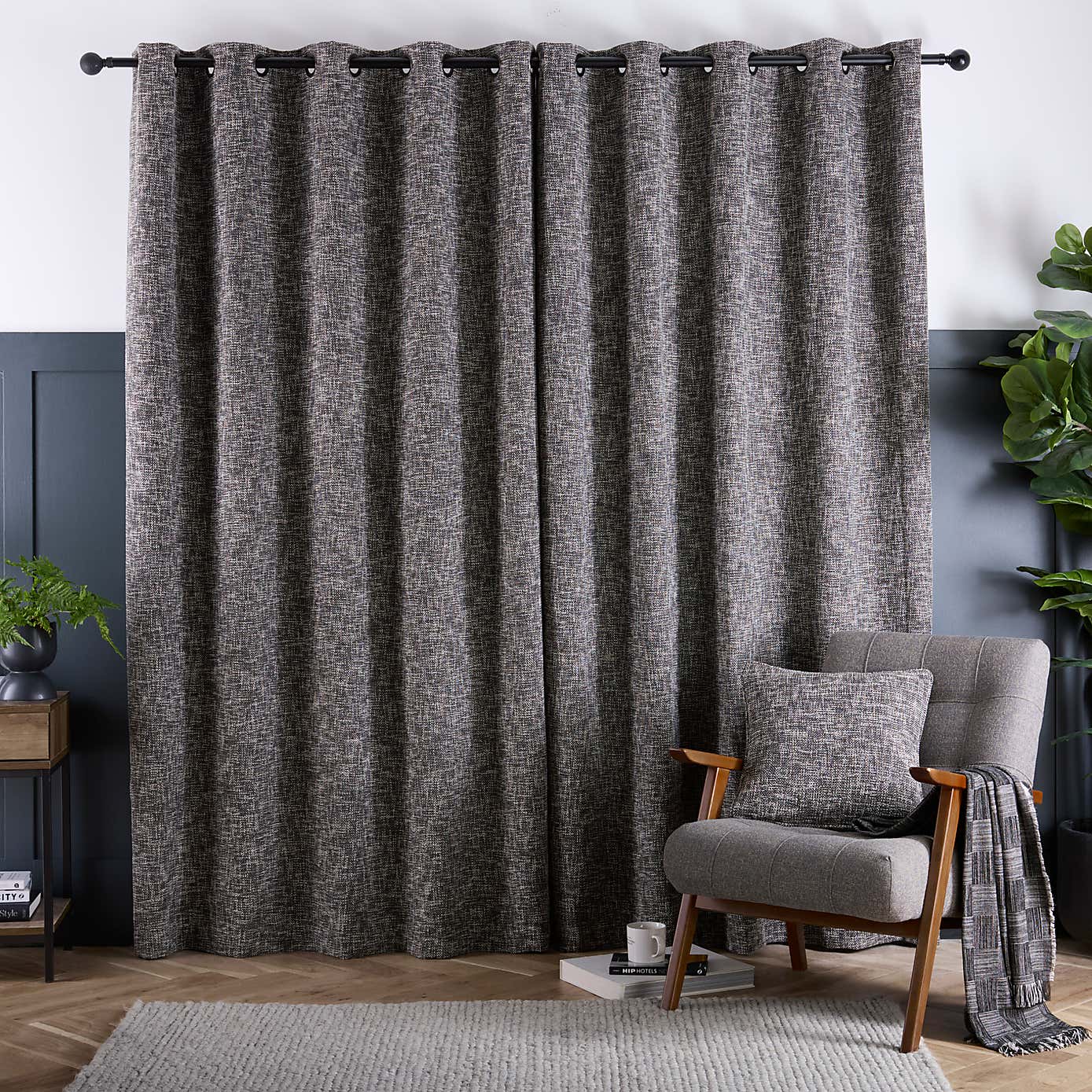 Everson Boucle Eyelet Curtains