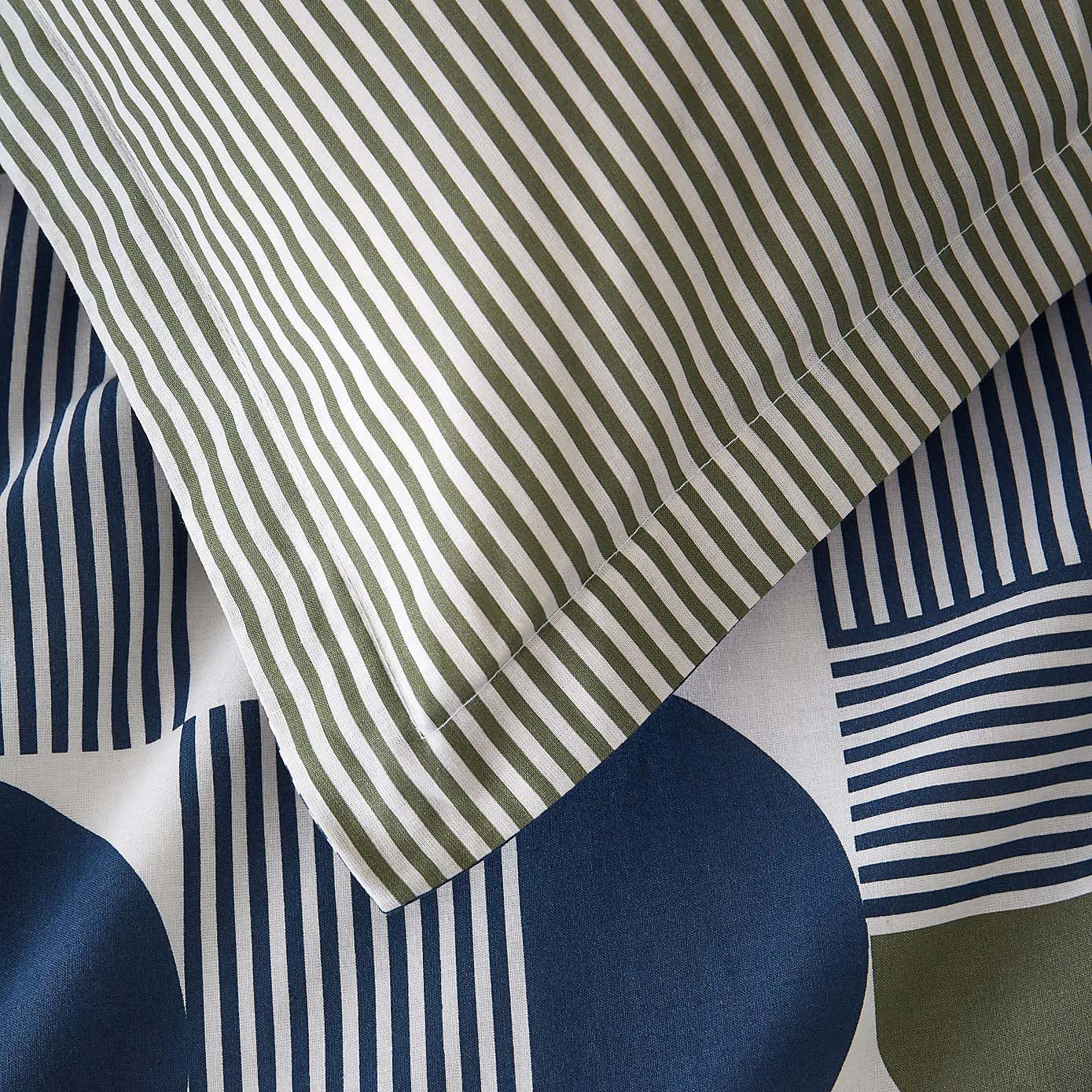 Bromley Modern Geo Navy Oxford Pillowcase