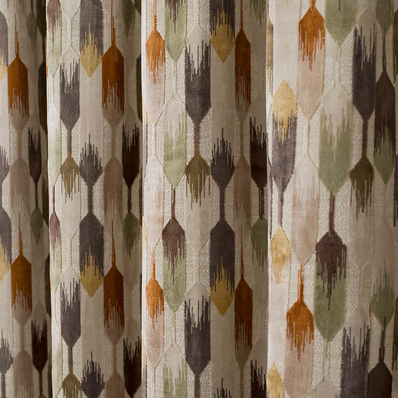 Kelso Pencil Pleat Velvet Curtains