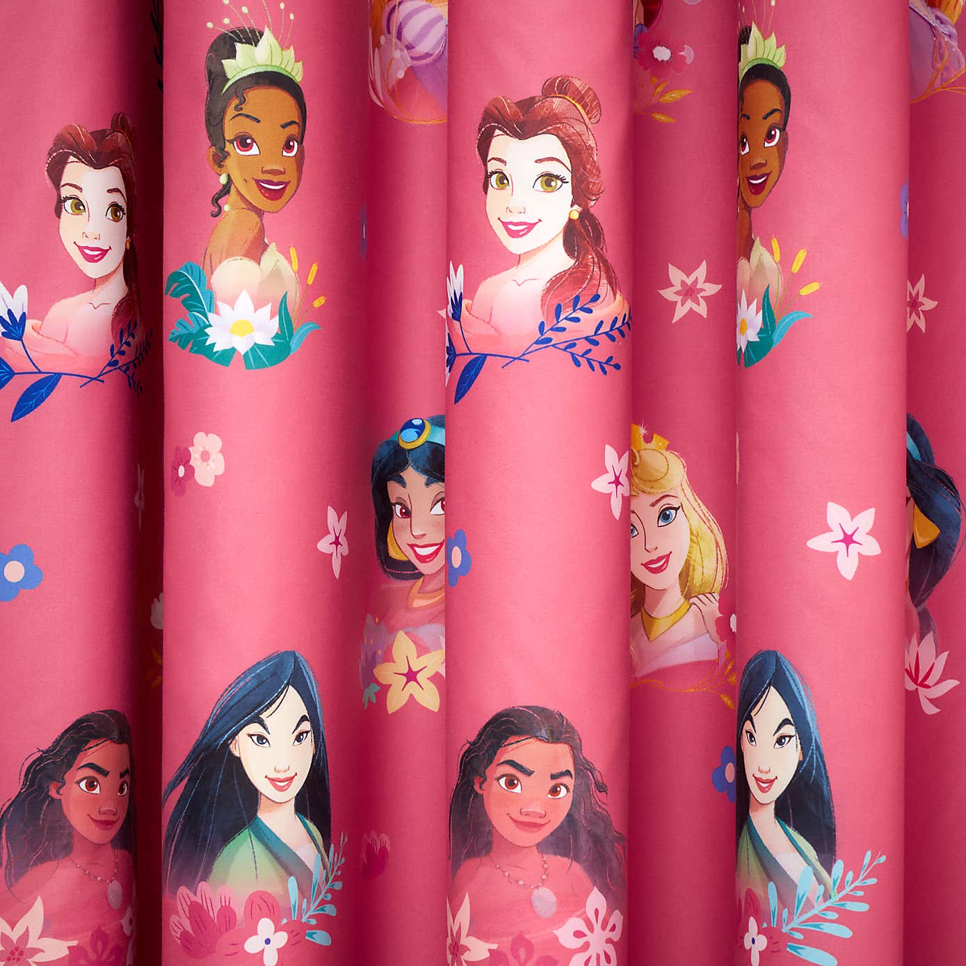 Disney Princess Blackout Eyelet Curtains with Tiebacks