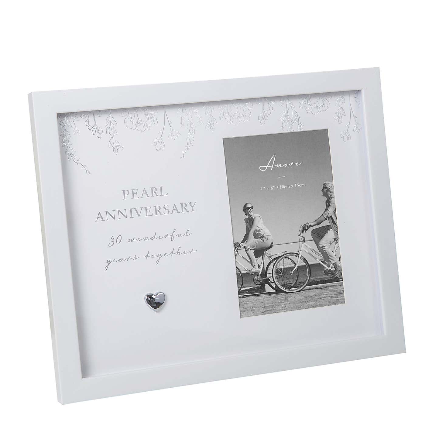 Amore Pearl Anniversary Photo Frame