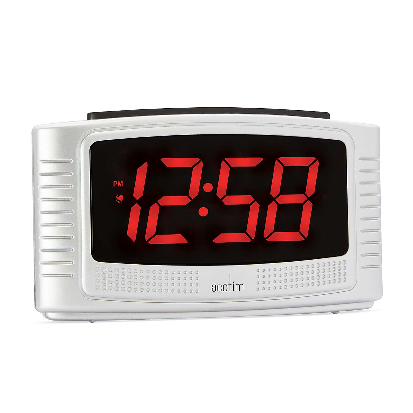 Acctim Vina Silver Alarm Clock