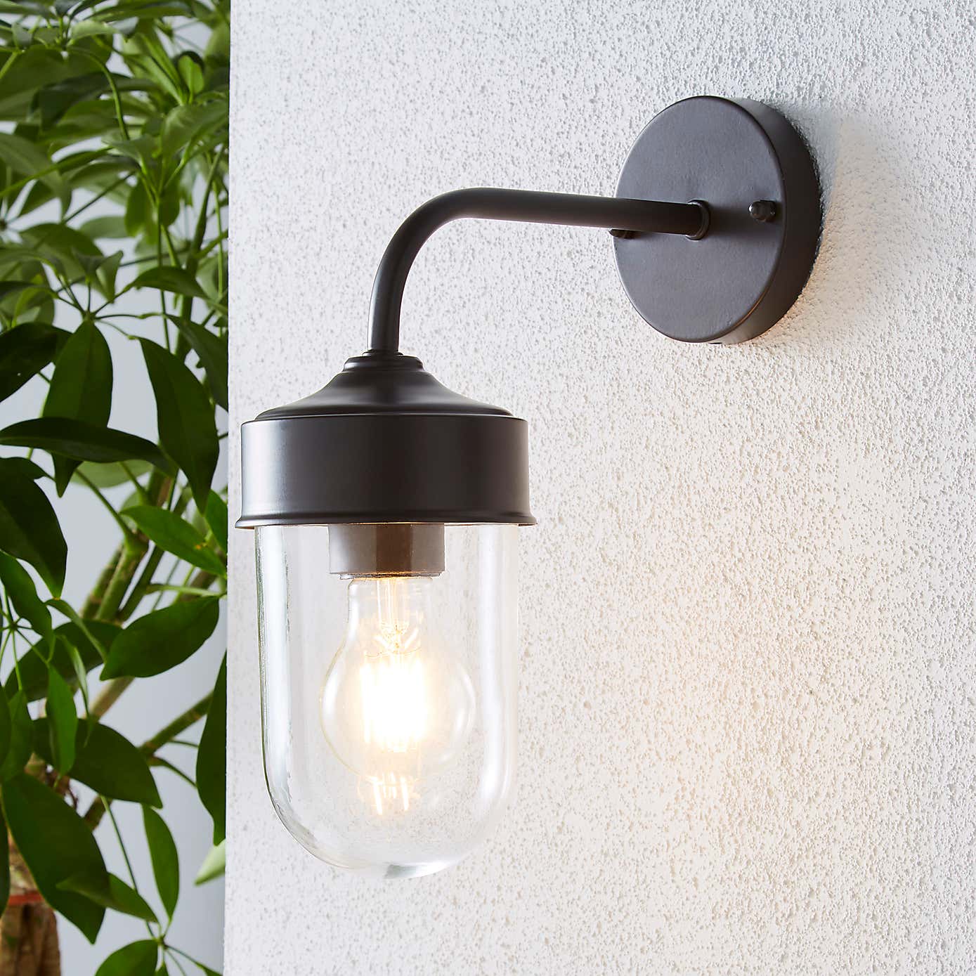 Colmar Black Outdoor Wall Light