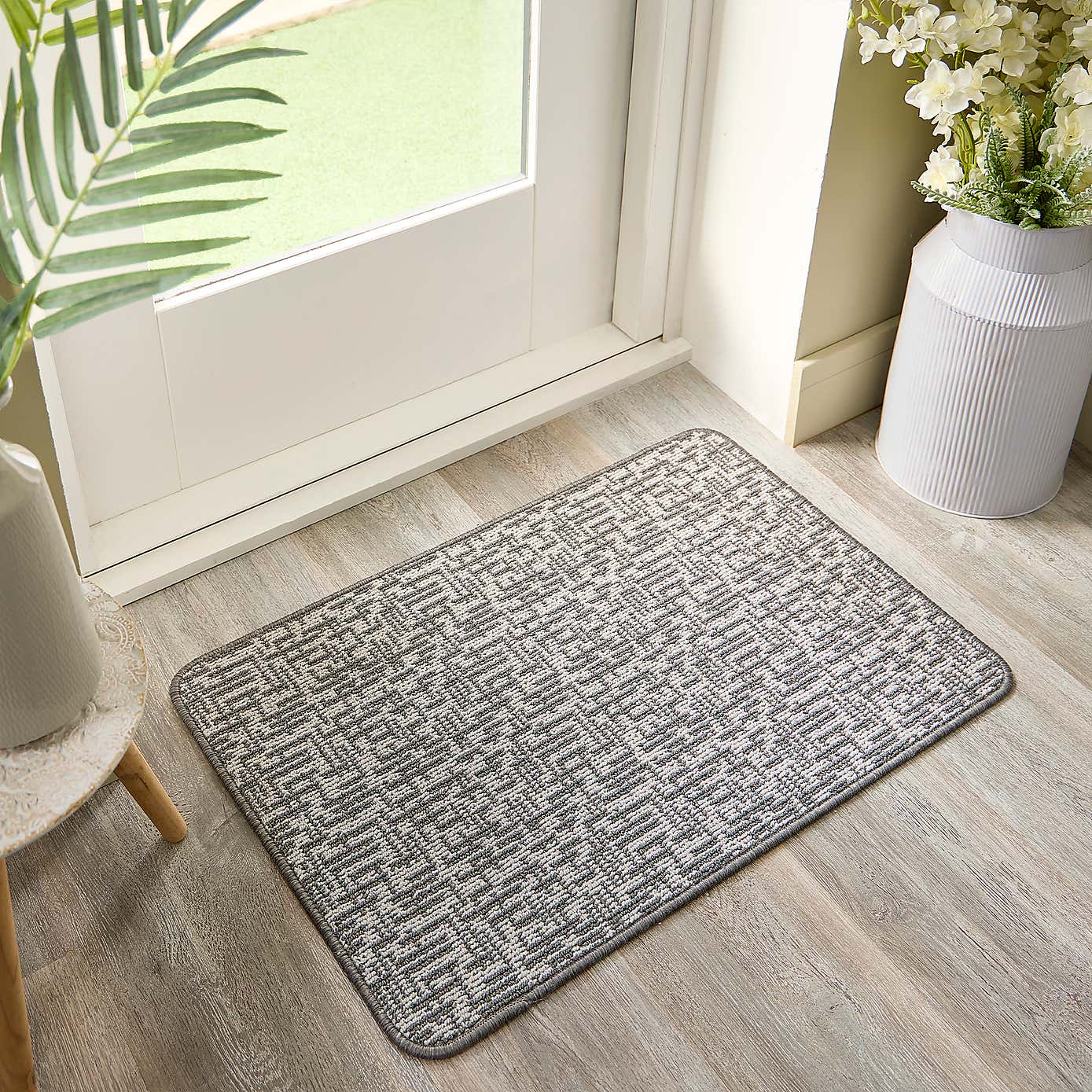 Marvel Boucle Grid Washable Doormat