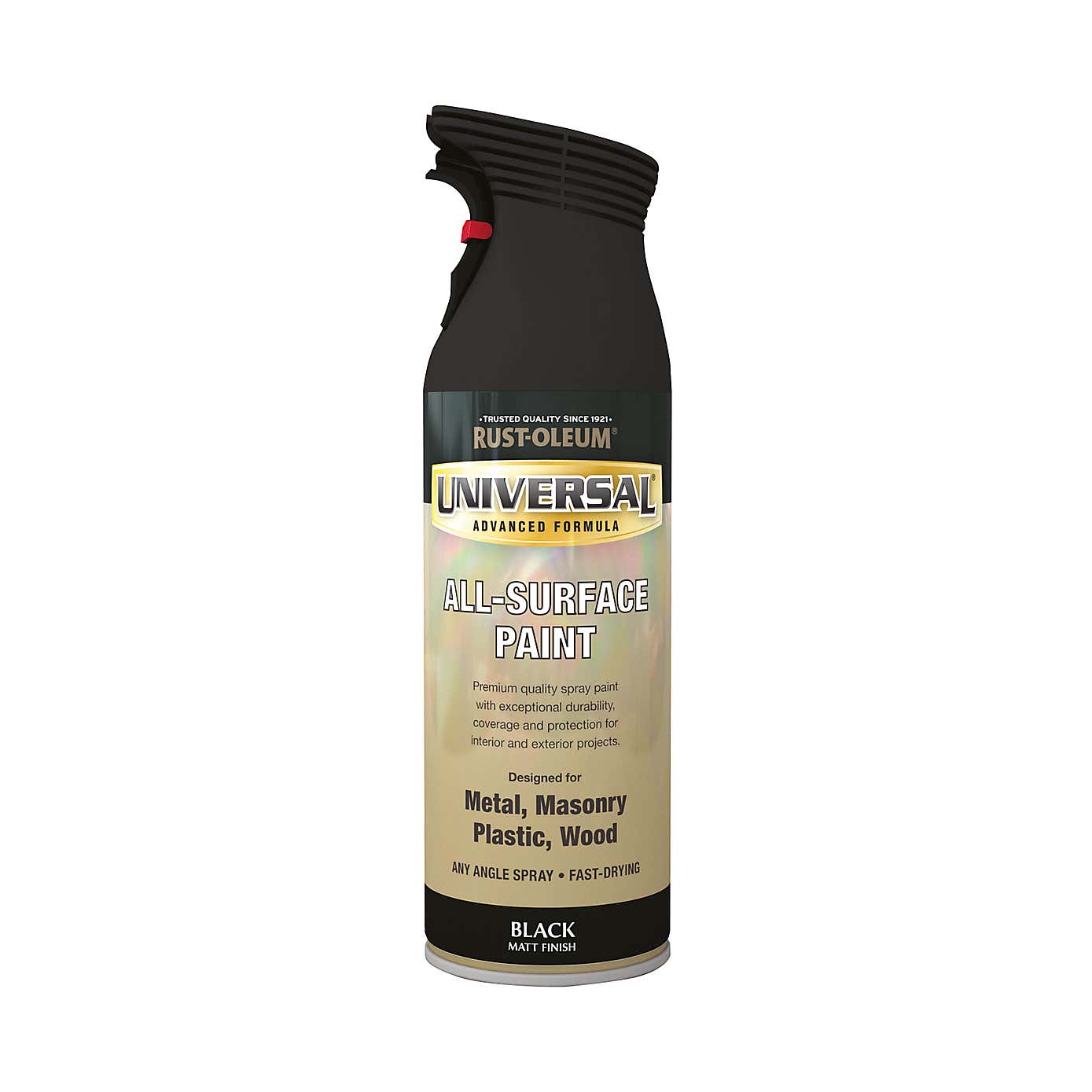 Rust-Oleum Matt Black Universal All-Surface Spray Paint 400ml