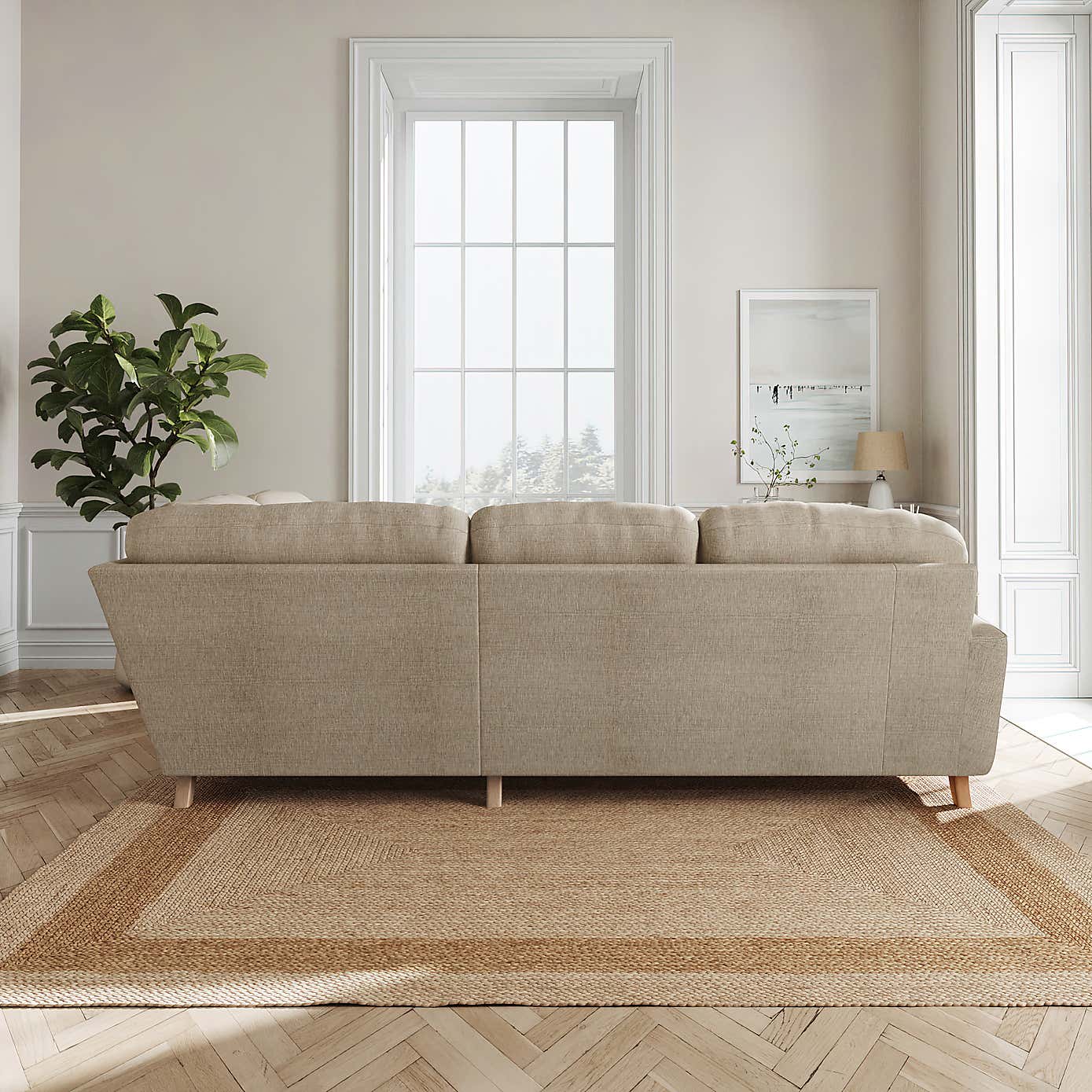 Slub Faux Linen Fabric Sample