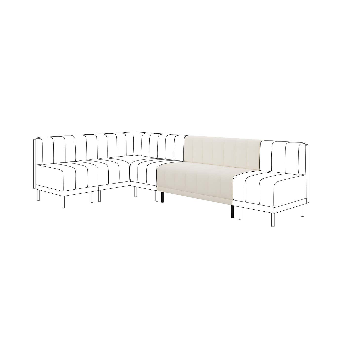 Amali Long Dining Bench, Boucle