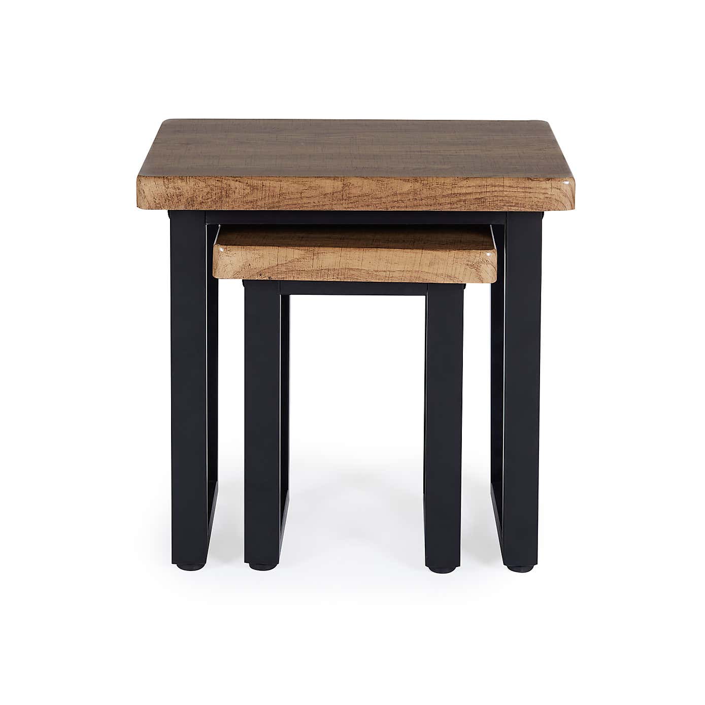 Freddie Rustic Wood Effect Nest of Tables