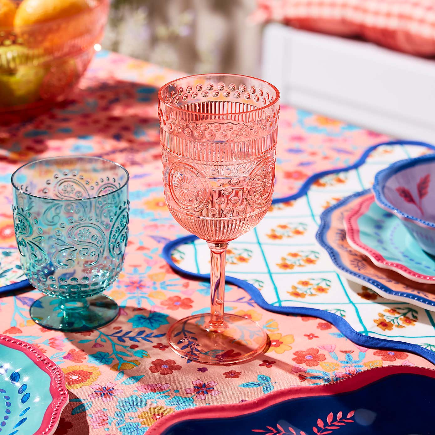 Sophie Robinson Coral Wine Glass