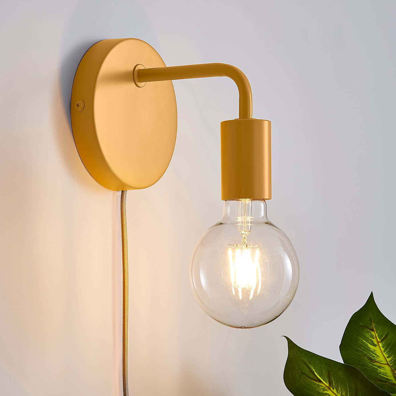 Grey Koppla Plug-in Wall Light