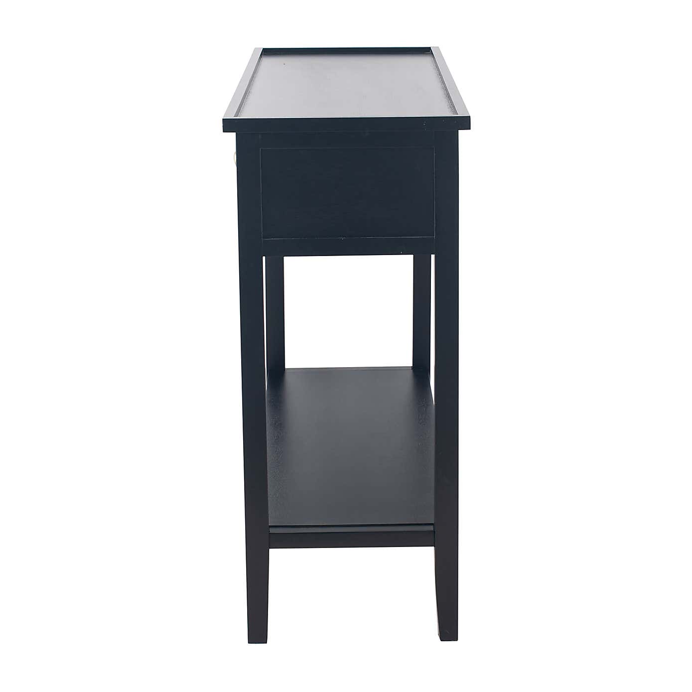 Pacific Chelmsford Console Table, Black Painted Pine