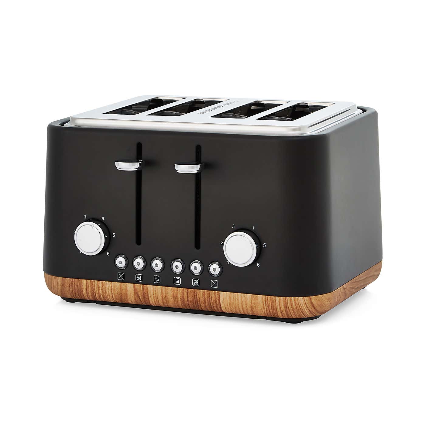 Contemporary Matt Black Kettle and Toaster Set