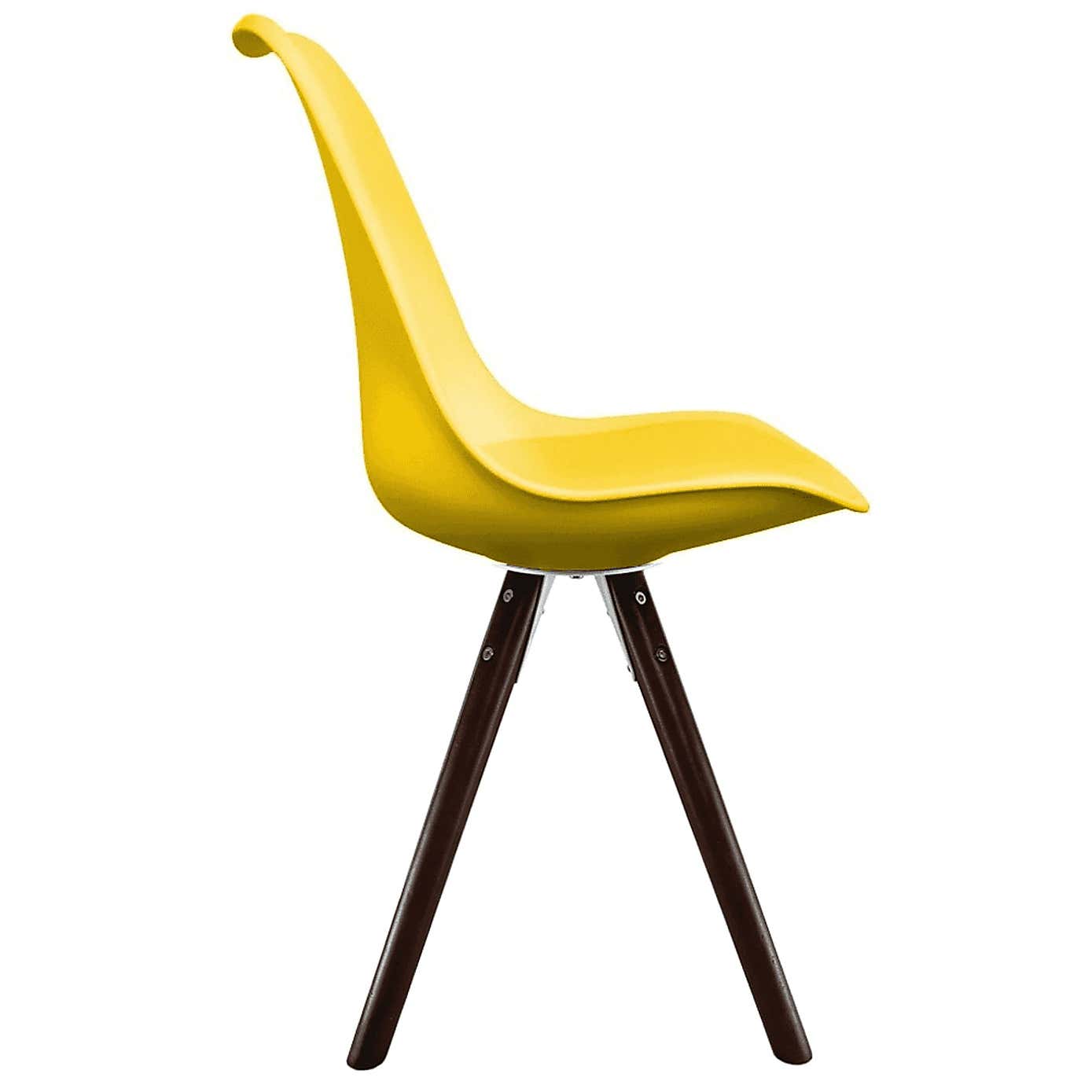 Fusion Living Soho Plastic Dining Chair with Pyramid Legs