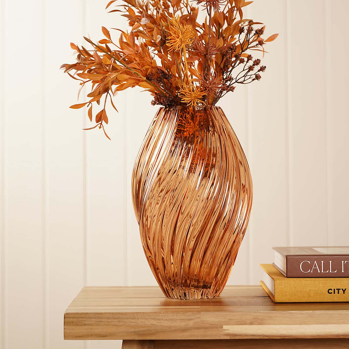 Hestia Twisted Glass Vase