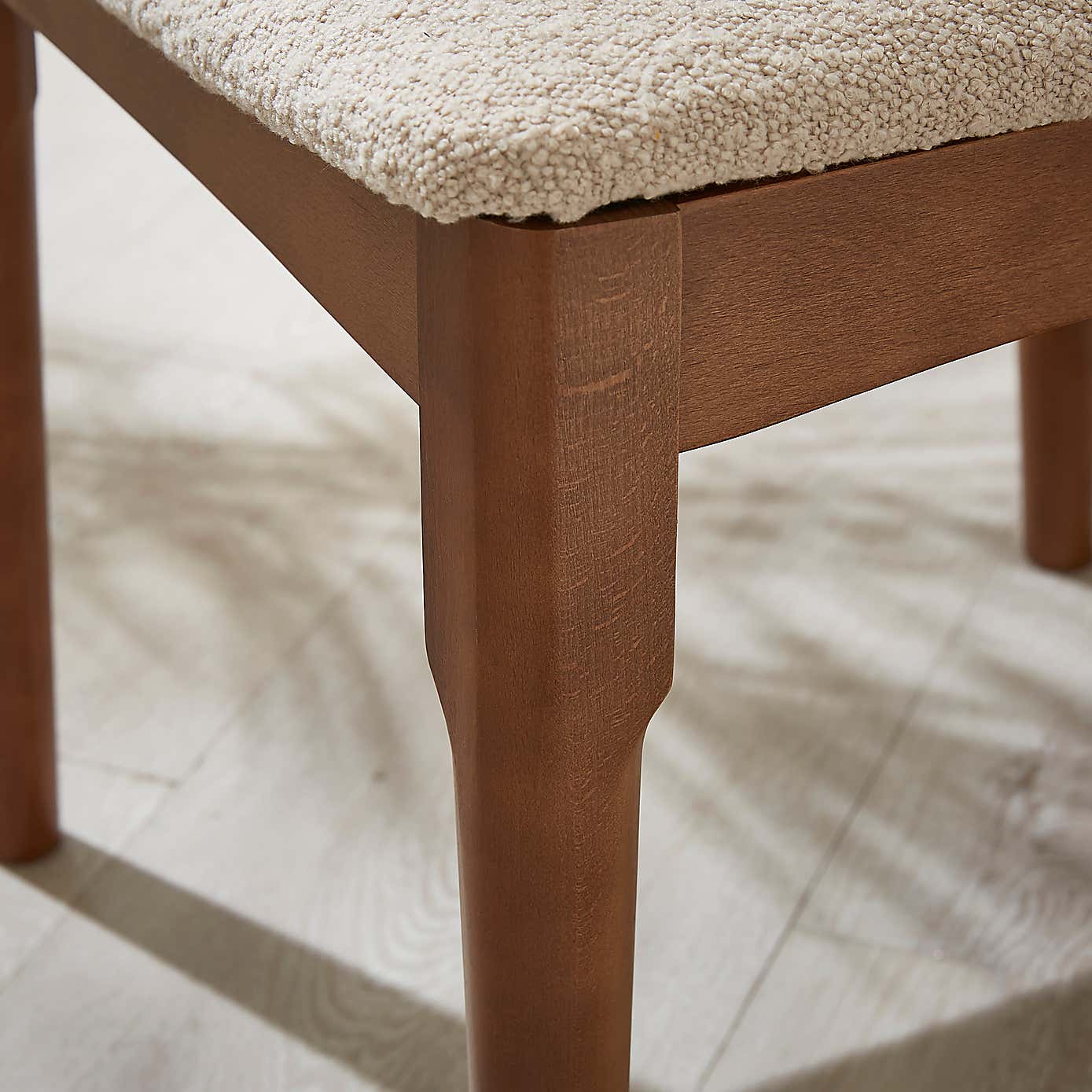 Elements Alva Dining Chair, Warm Sand Boucle