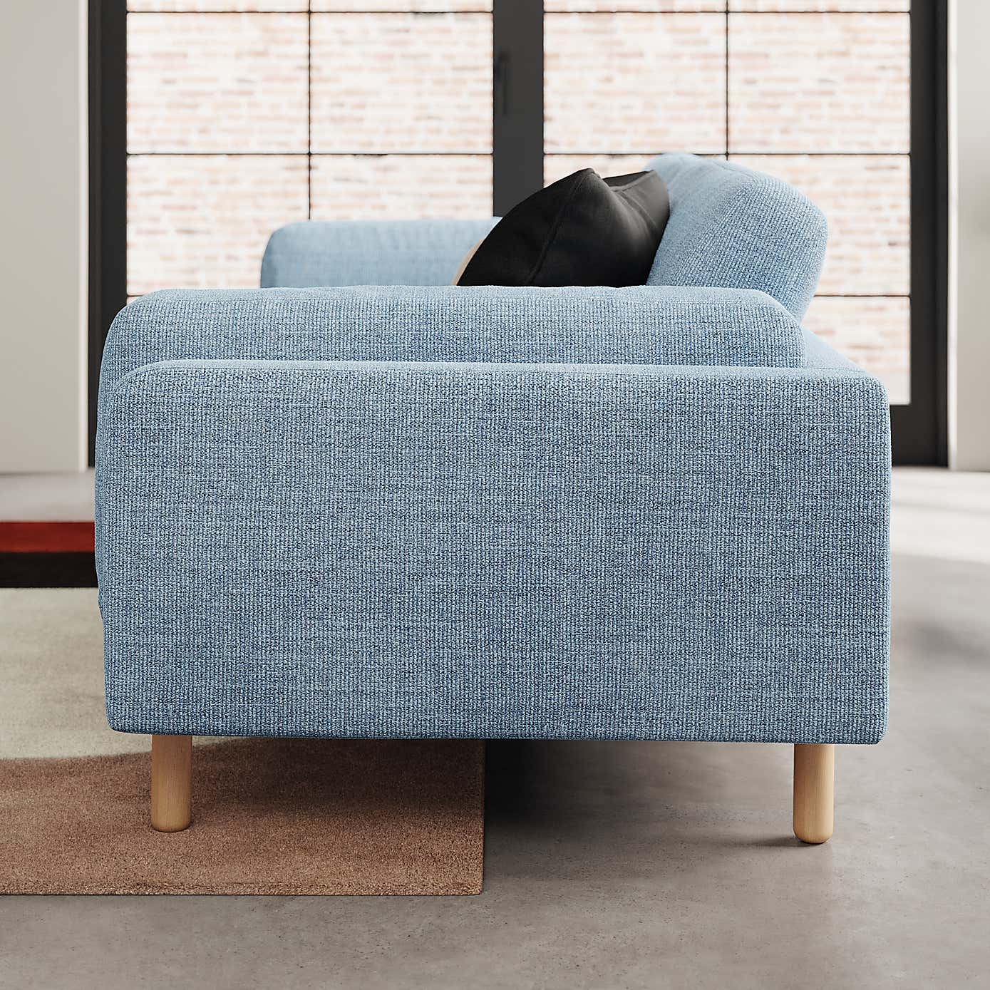 Newton Chunky Tonal Weave 4 Seater Sofa