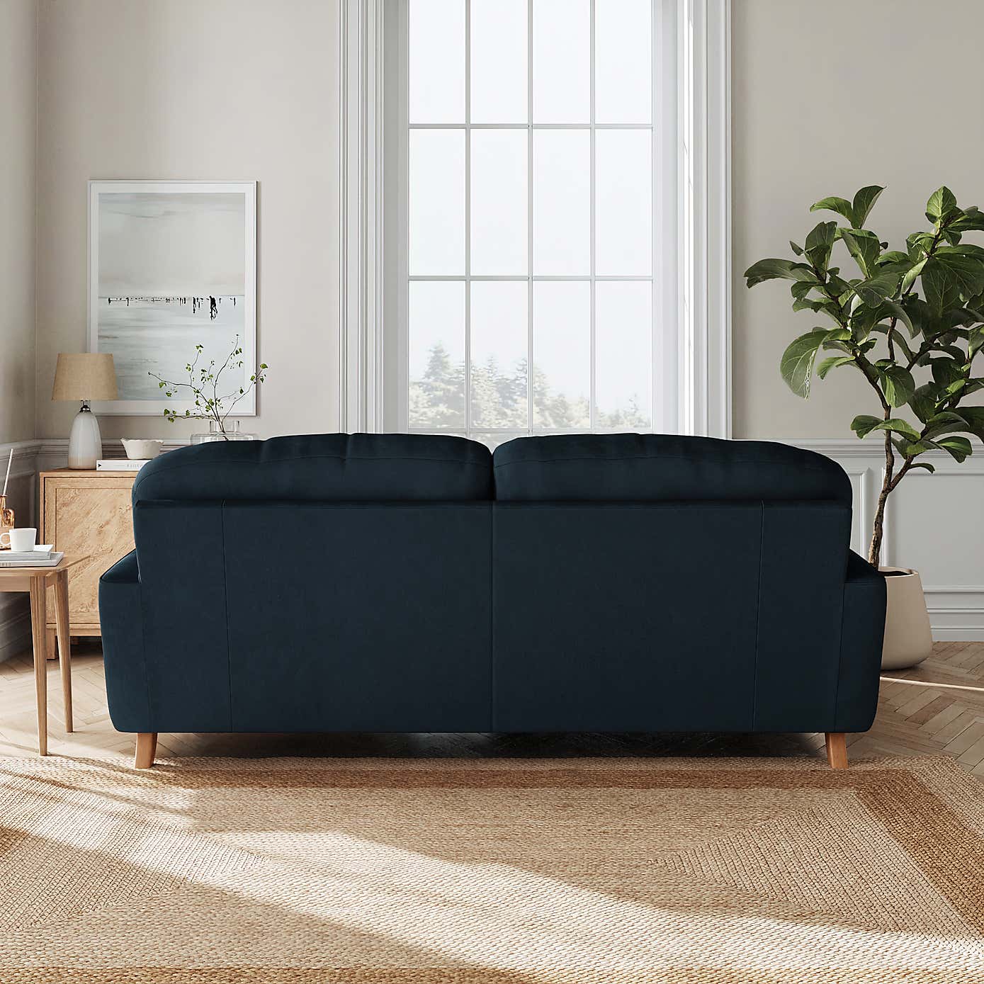 Martha Matte Plush Velvet Corner Chaise Sofa
