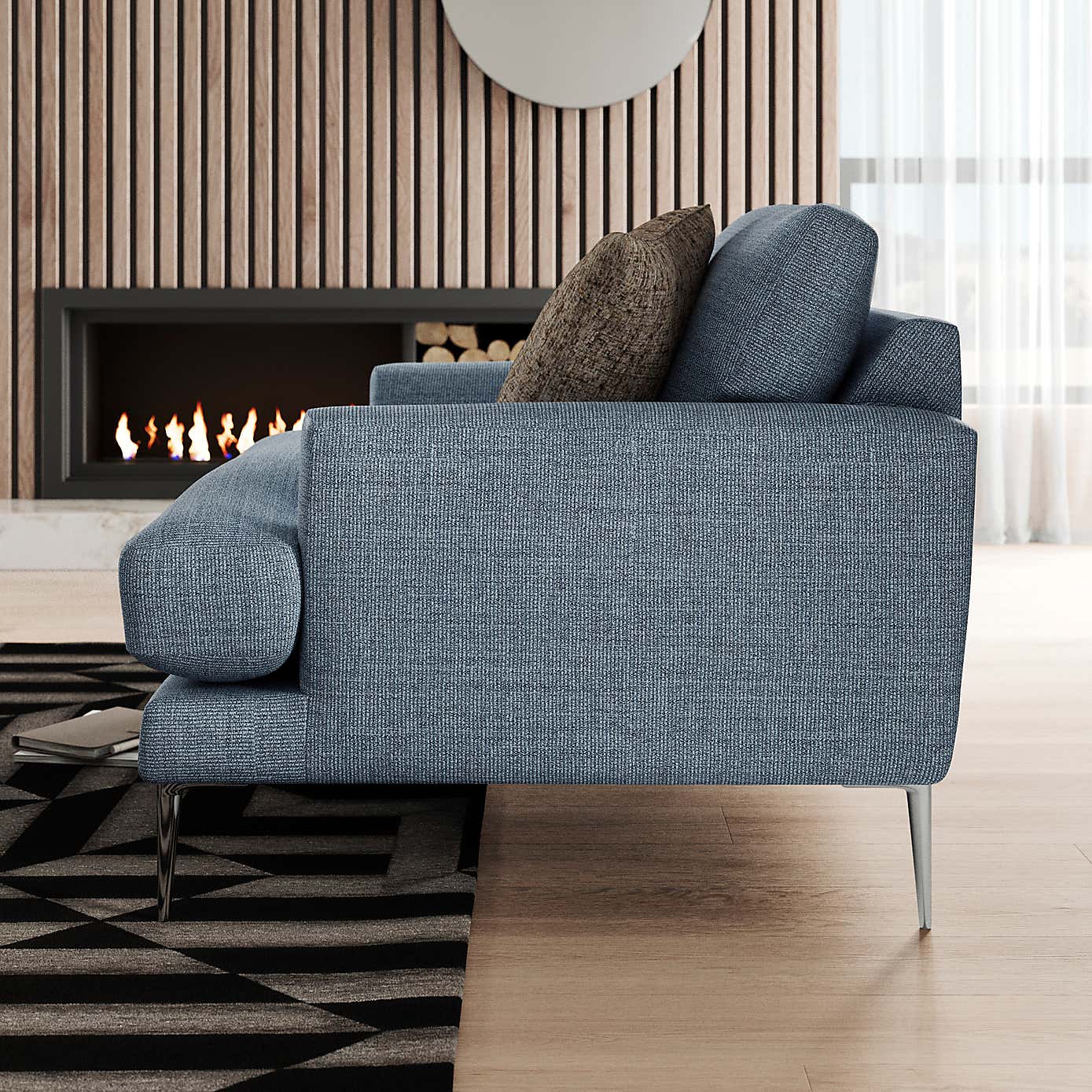 Lawson Chunky Tonal Weave Snuggle Chair