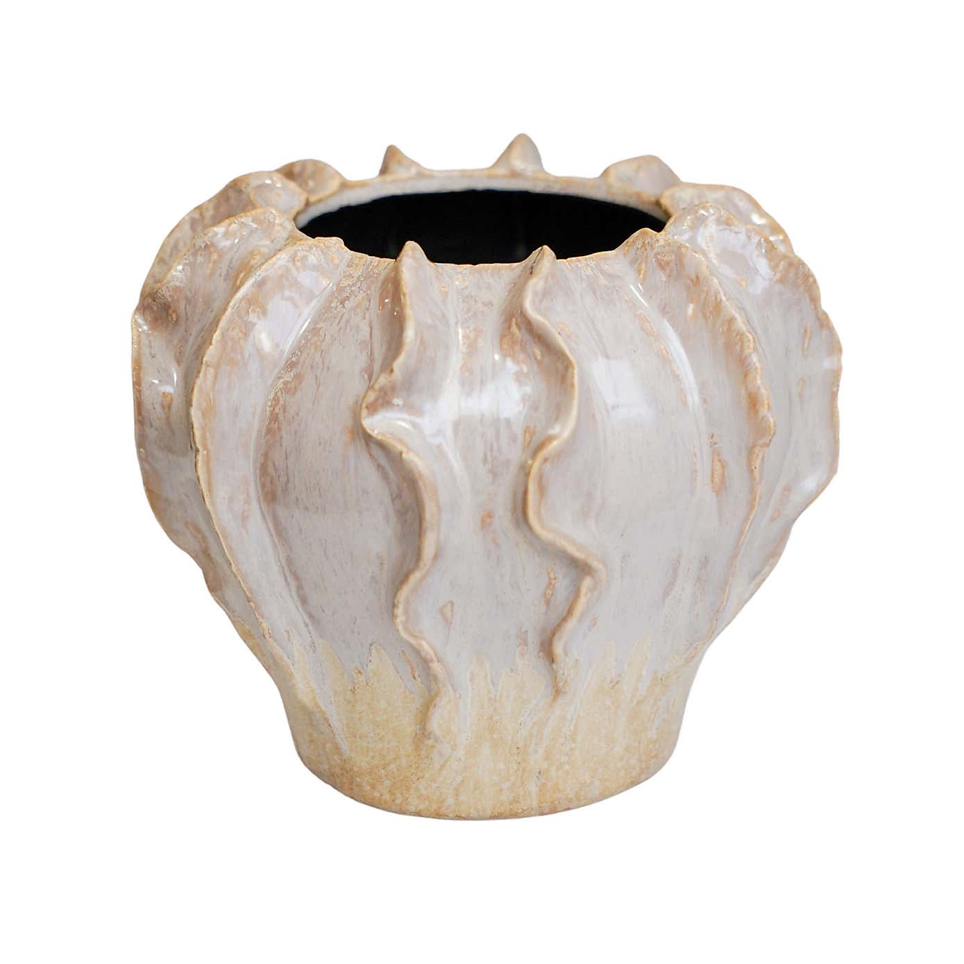 Scarlet Coral Reef Ceramic Vase