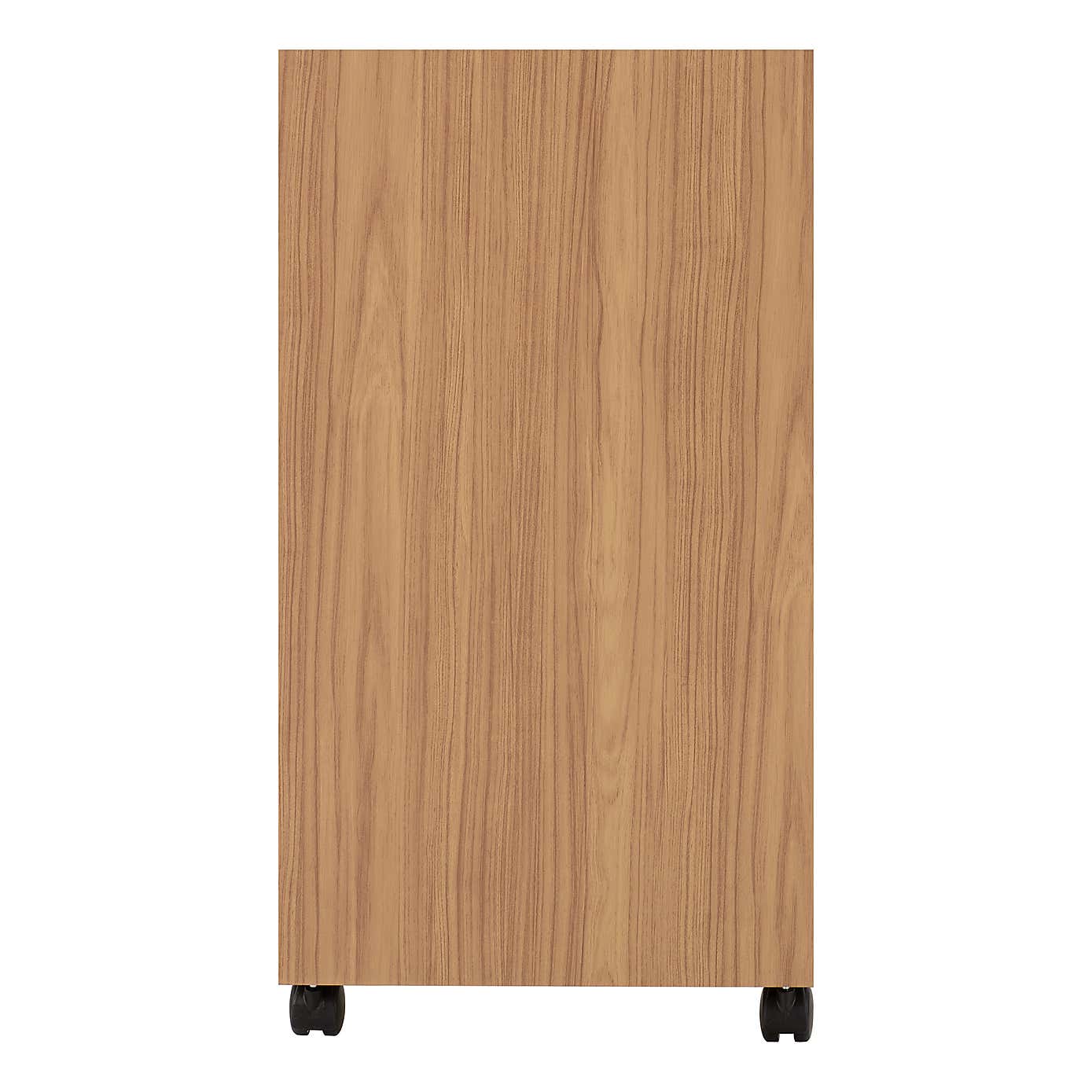 Naples Serving Cart Black and Pine Effect