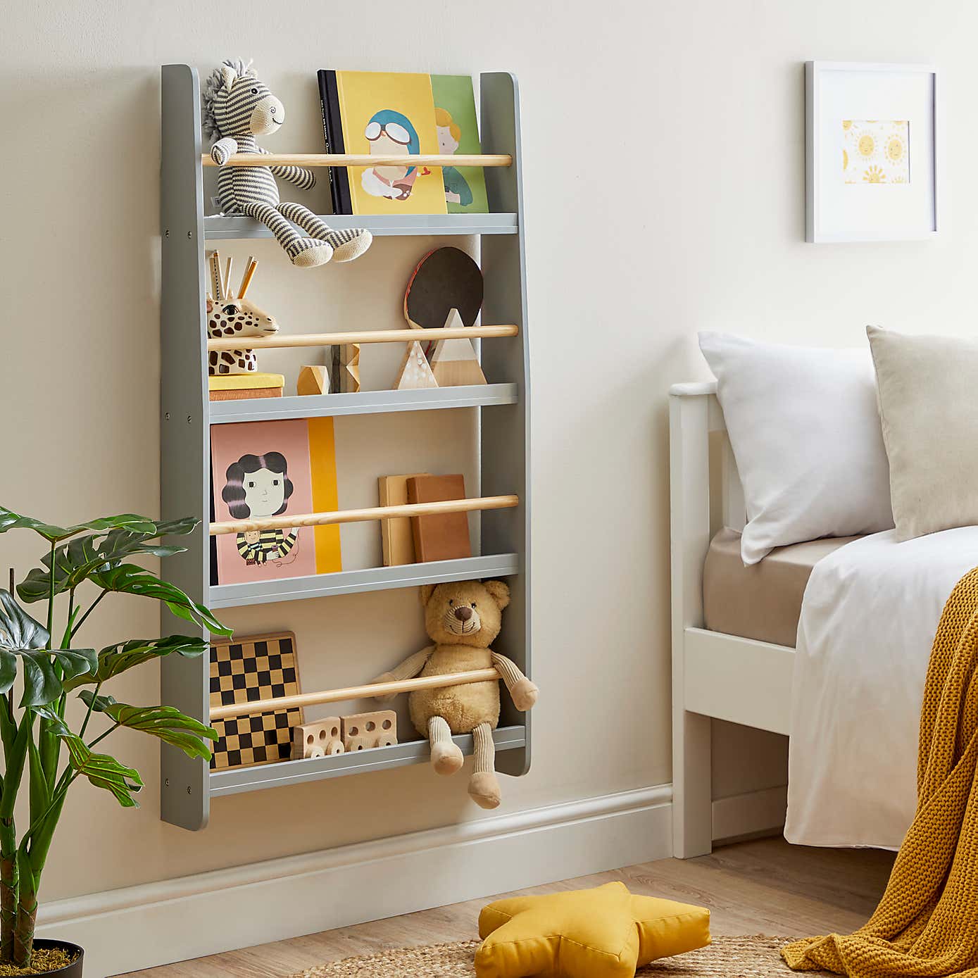 Wall Mounted Book Shelf