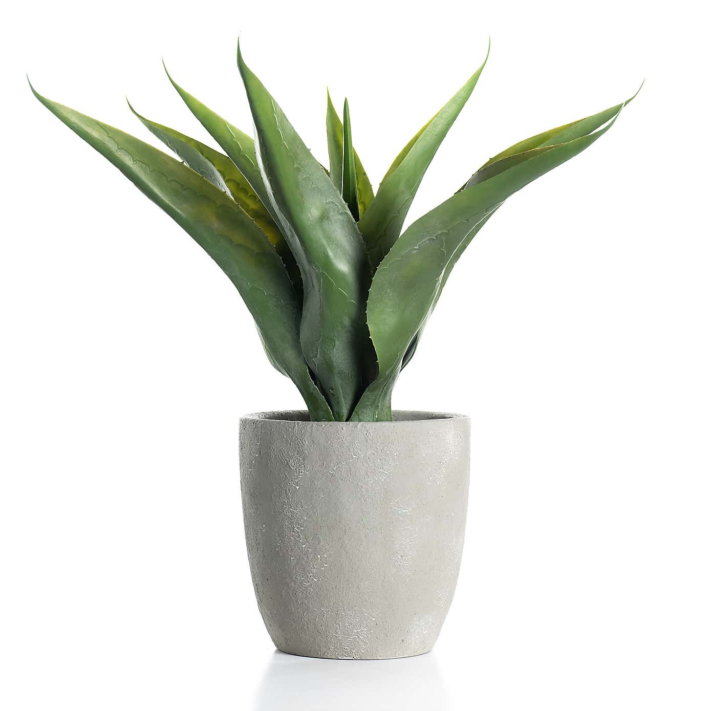 Artificial Agave in Grey Pot