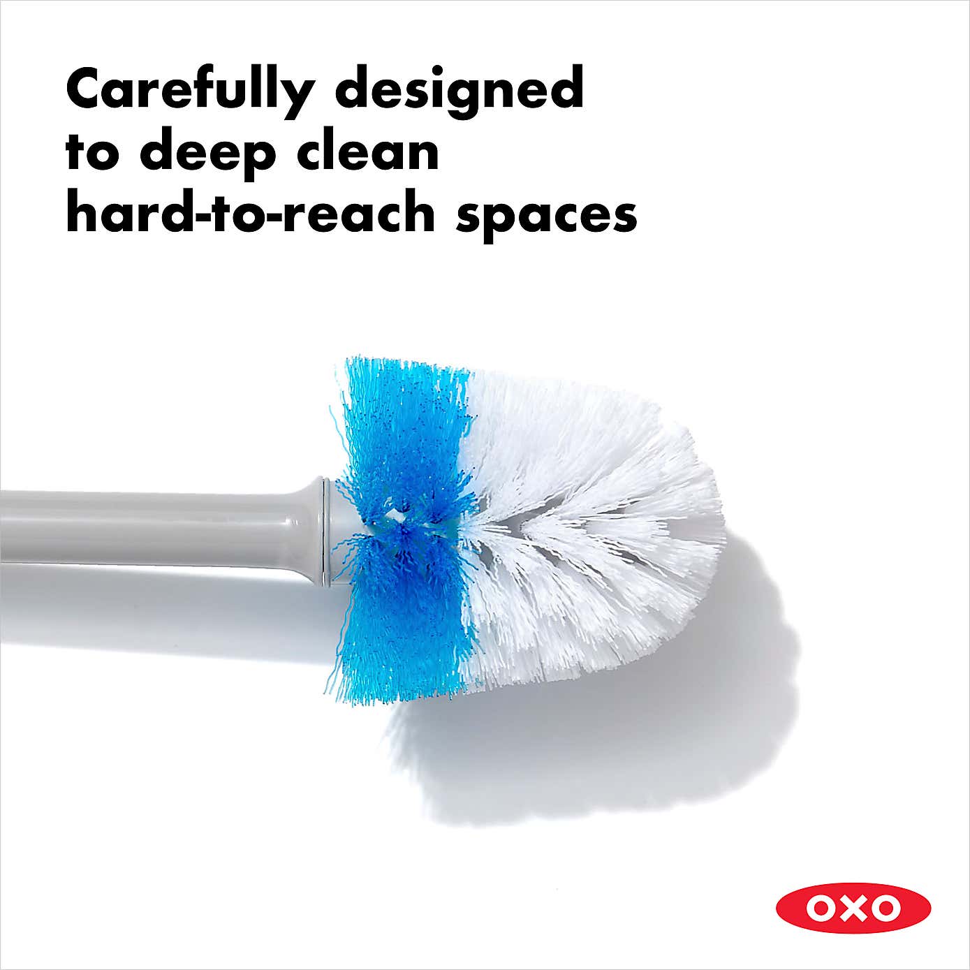 OXO Compact Grey Toilet Brush Canister
