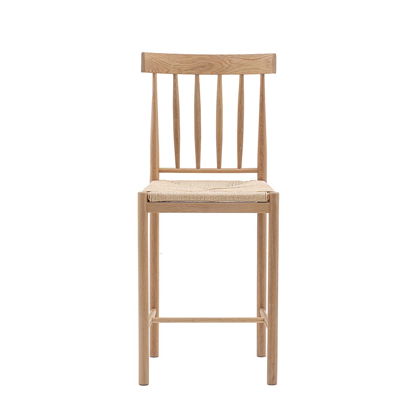 Elda Set of 2 Bar Stools, Oak