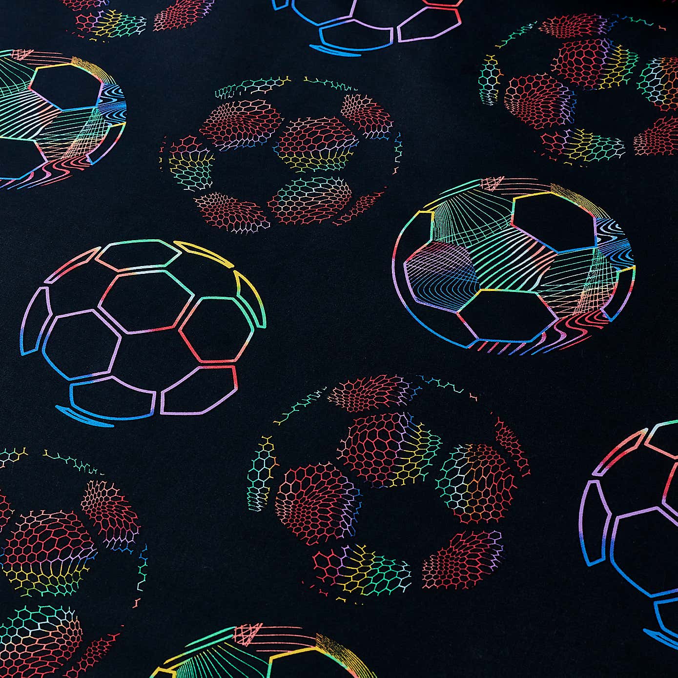 Bright Football Duvet Cover & Pillowcase Set