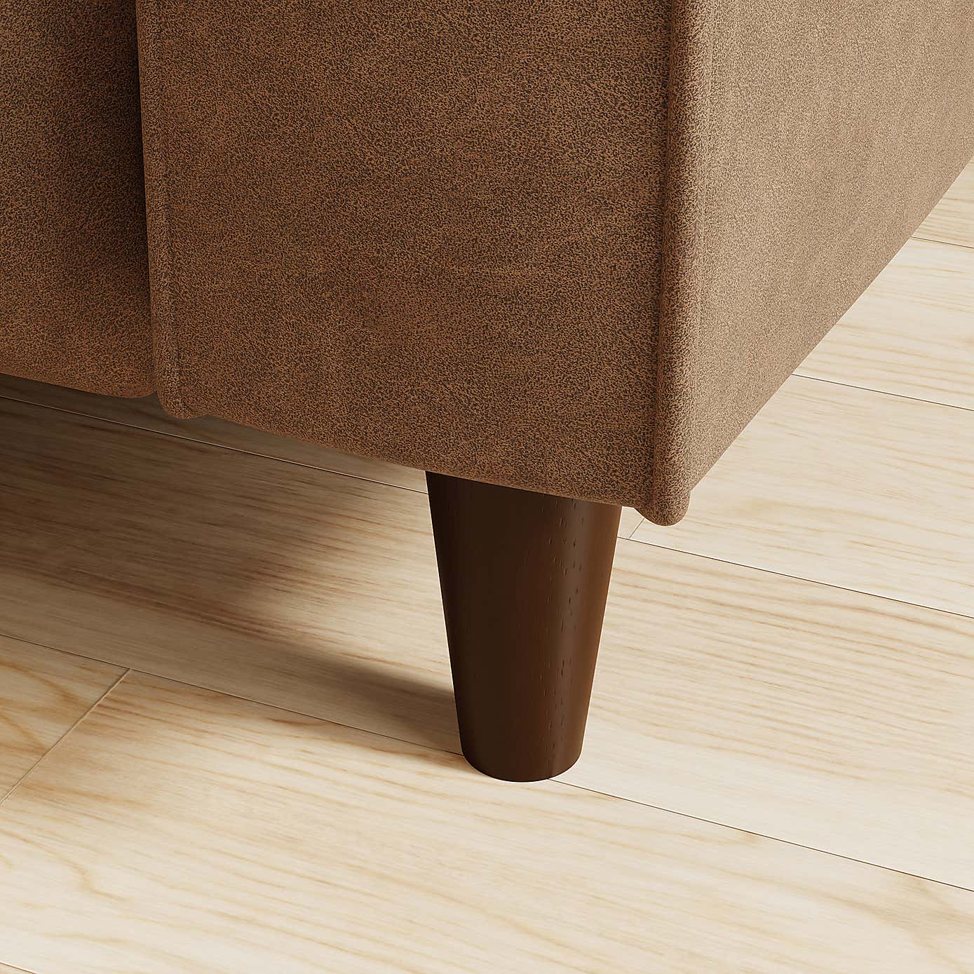 Zoe Faux Leather Power Recliner 2 Seater Sofa, Mocha