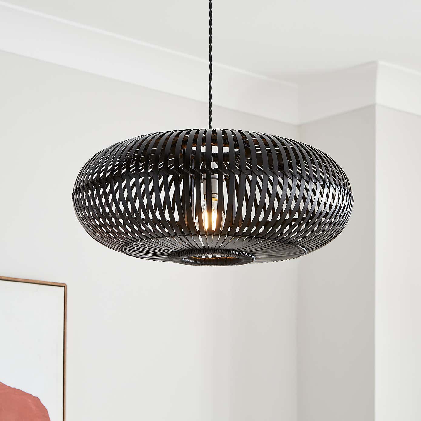 Abrielle Bamboo Easy Fit Pendant Shade