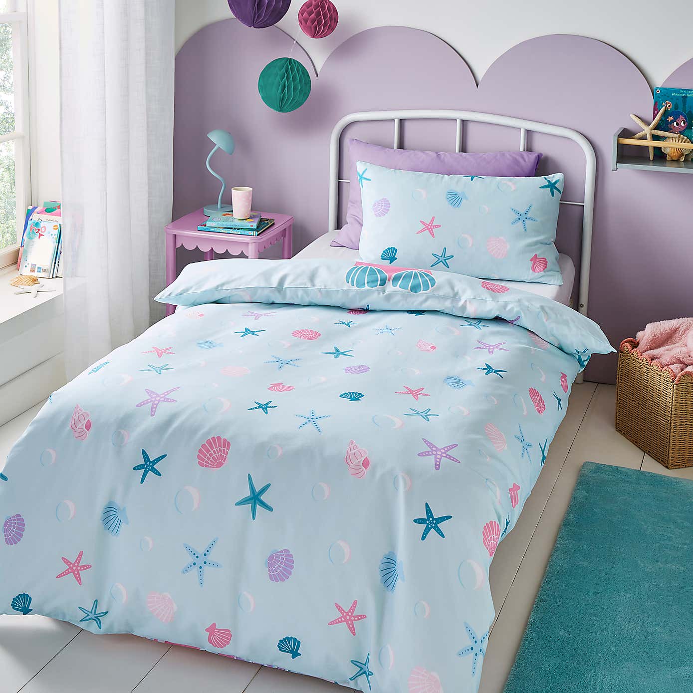 Magical Mermaid Reversible Duvet Cover and Pillowcase Set
