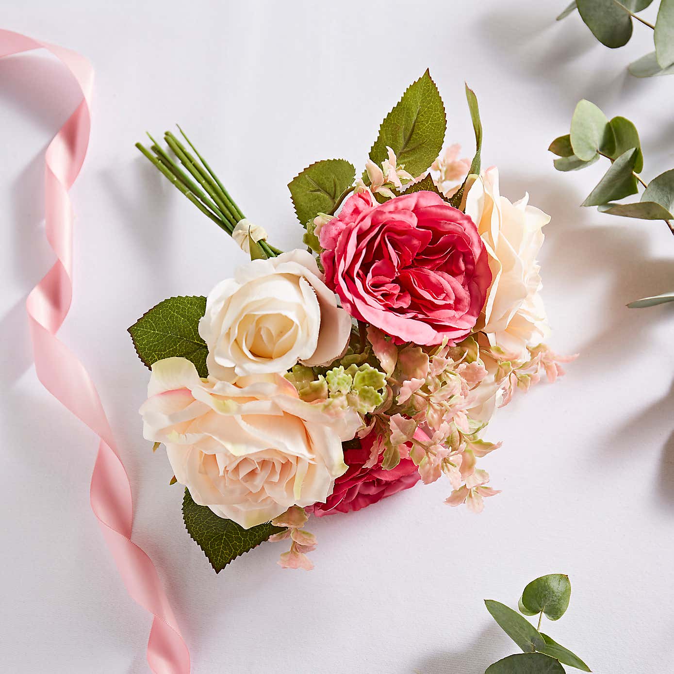 Mother's Day Hand Tied Artificial Rose Bouquet