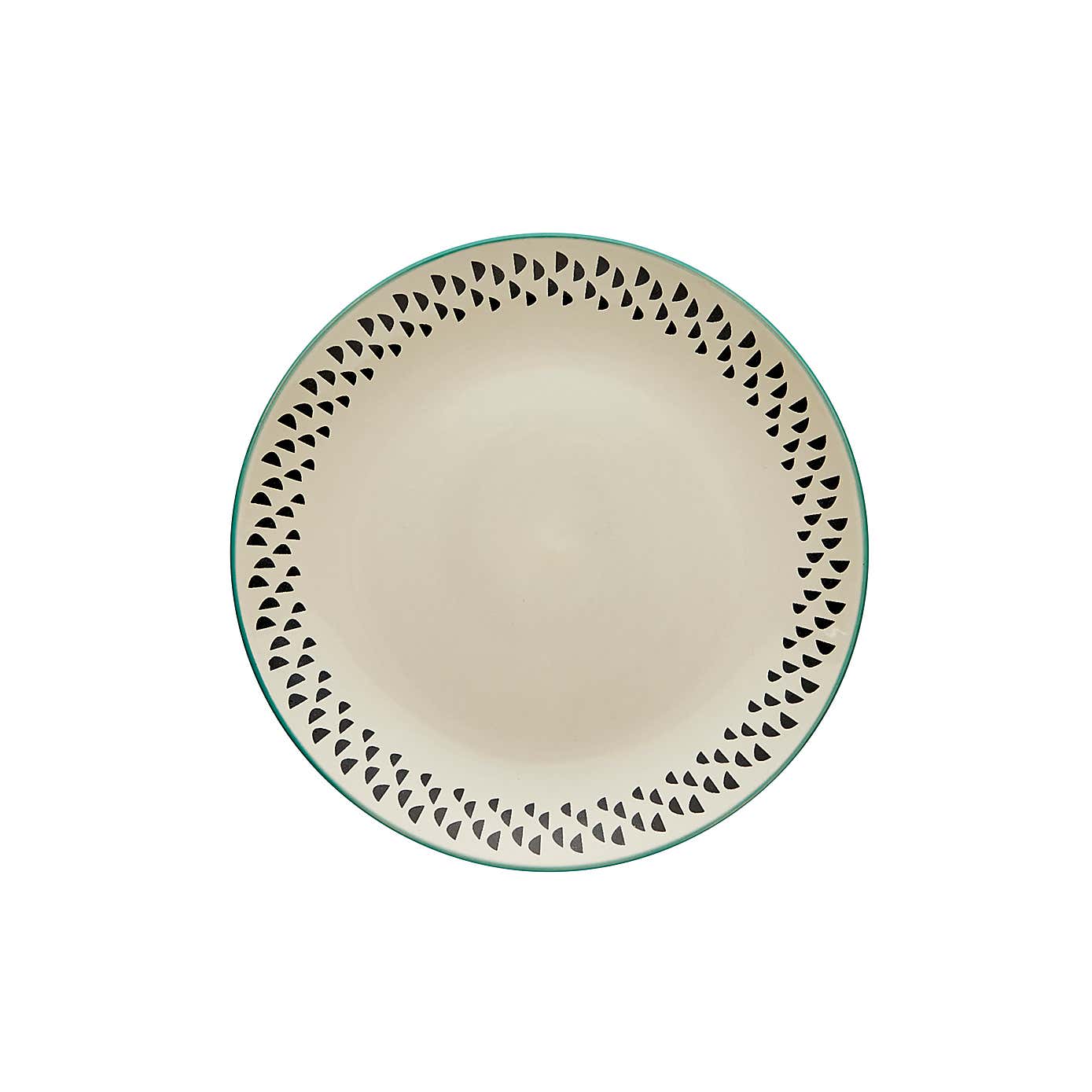 Global Teal Dinner Plate