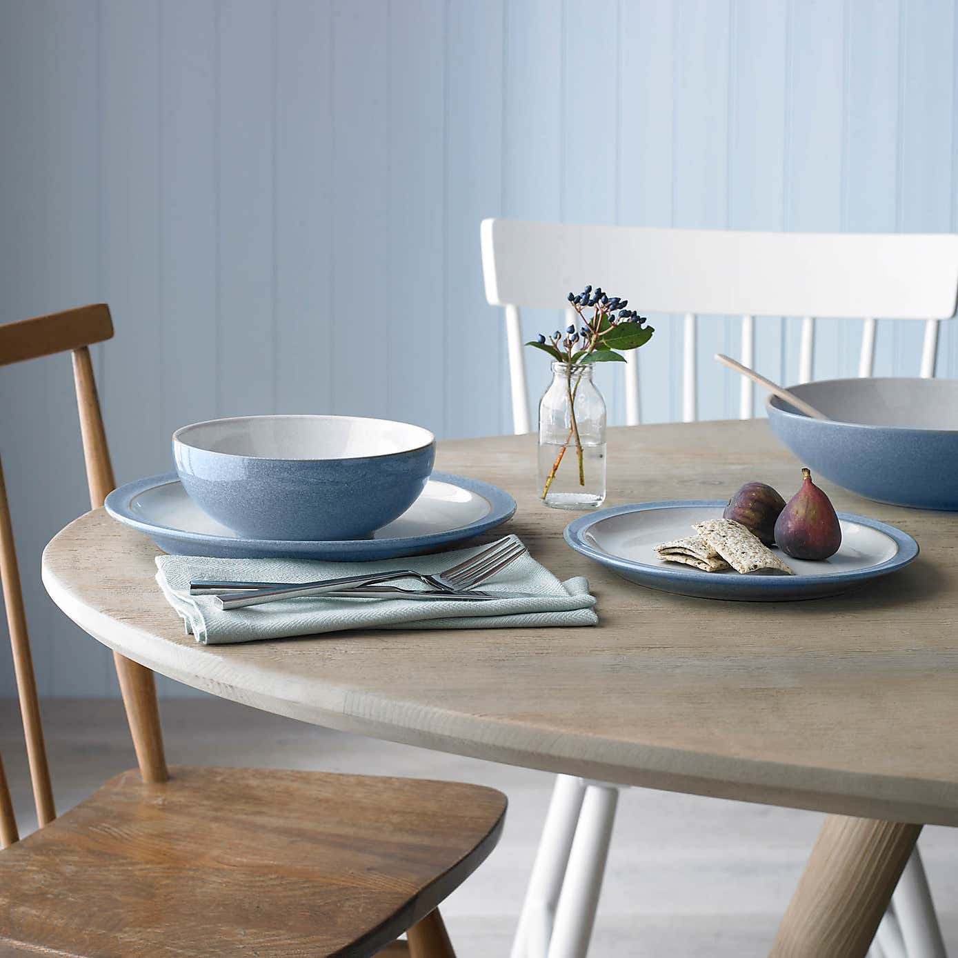 Denby Elements Grey 12 Piece Dinner Set