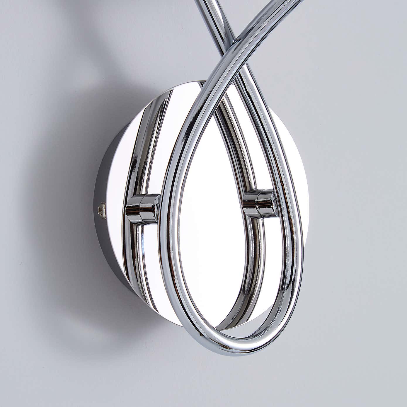 Grace 2 Light Chrome Wall Light