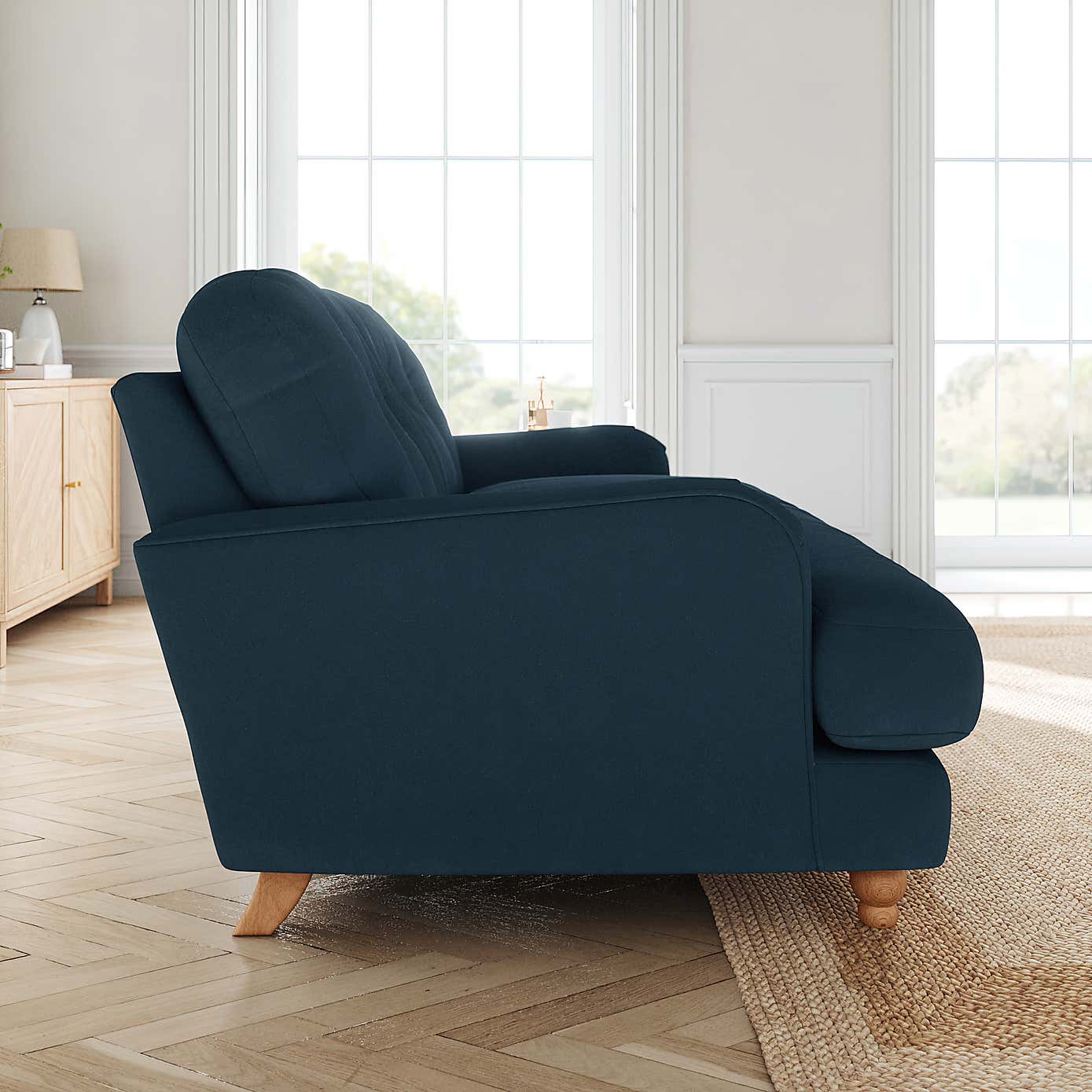 Martha Matte Plush Velvet 2 Seater Sofa